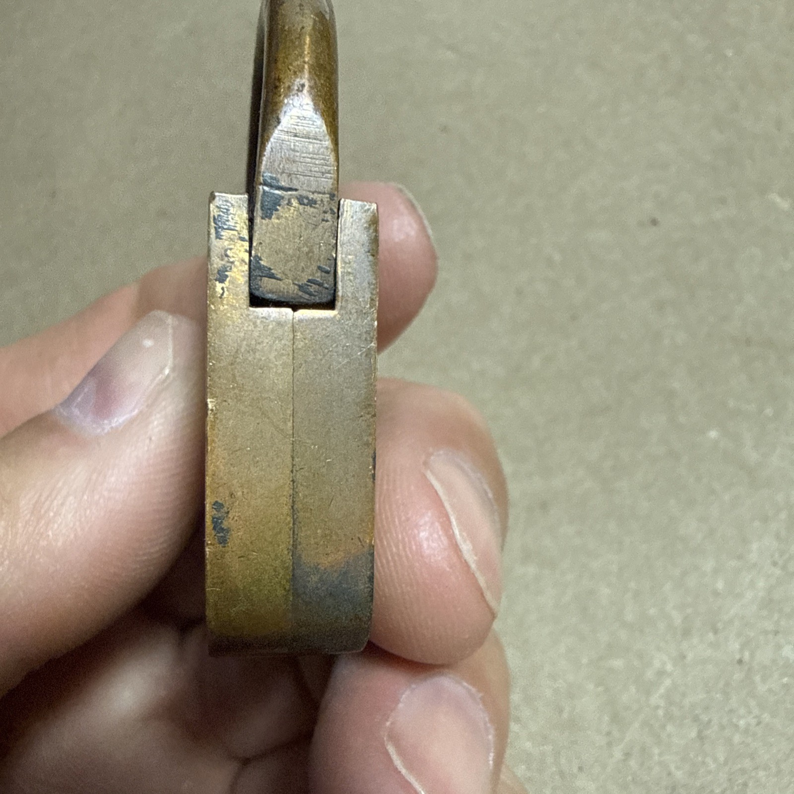Rare Brass Boston Padlock No Key
