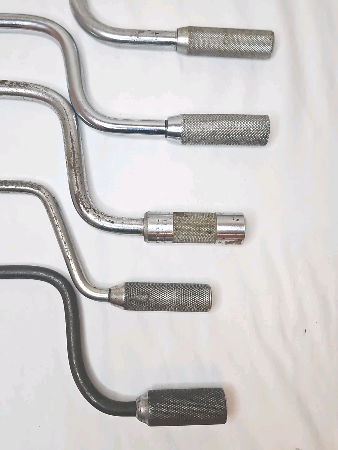 Lot of 5 Vintage 1/2 & 3/8″ Drive Speed Handles SK Husky Indestro Mastercraft