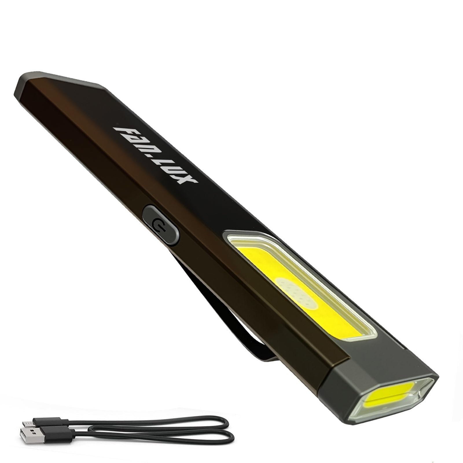 FANT.LUX Pocket Flashlight, Compact Multi-Modes EDC Flashlights, USB-C Black