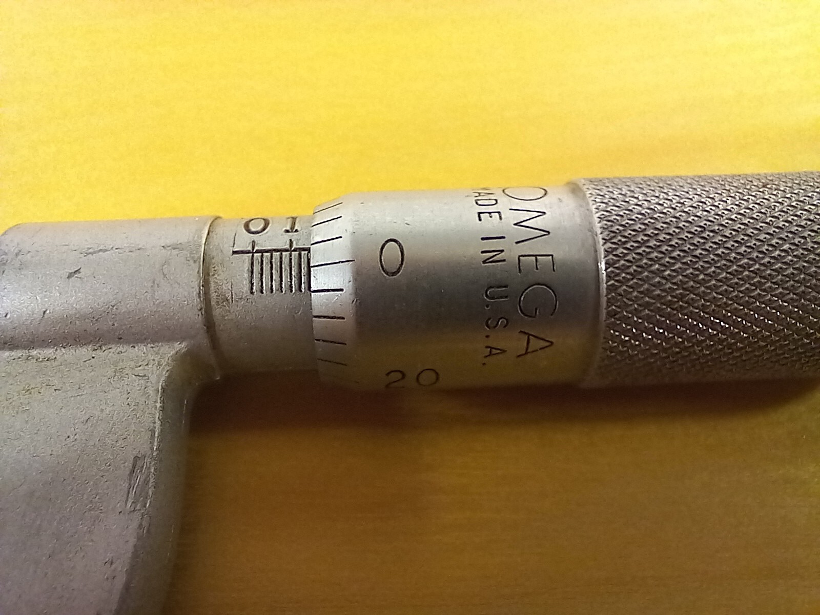 Vintage Omega USA 0-1″ .001 Outside Micrometer – Made in USA