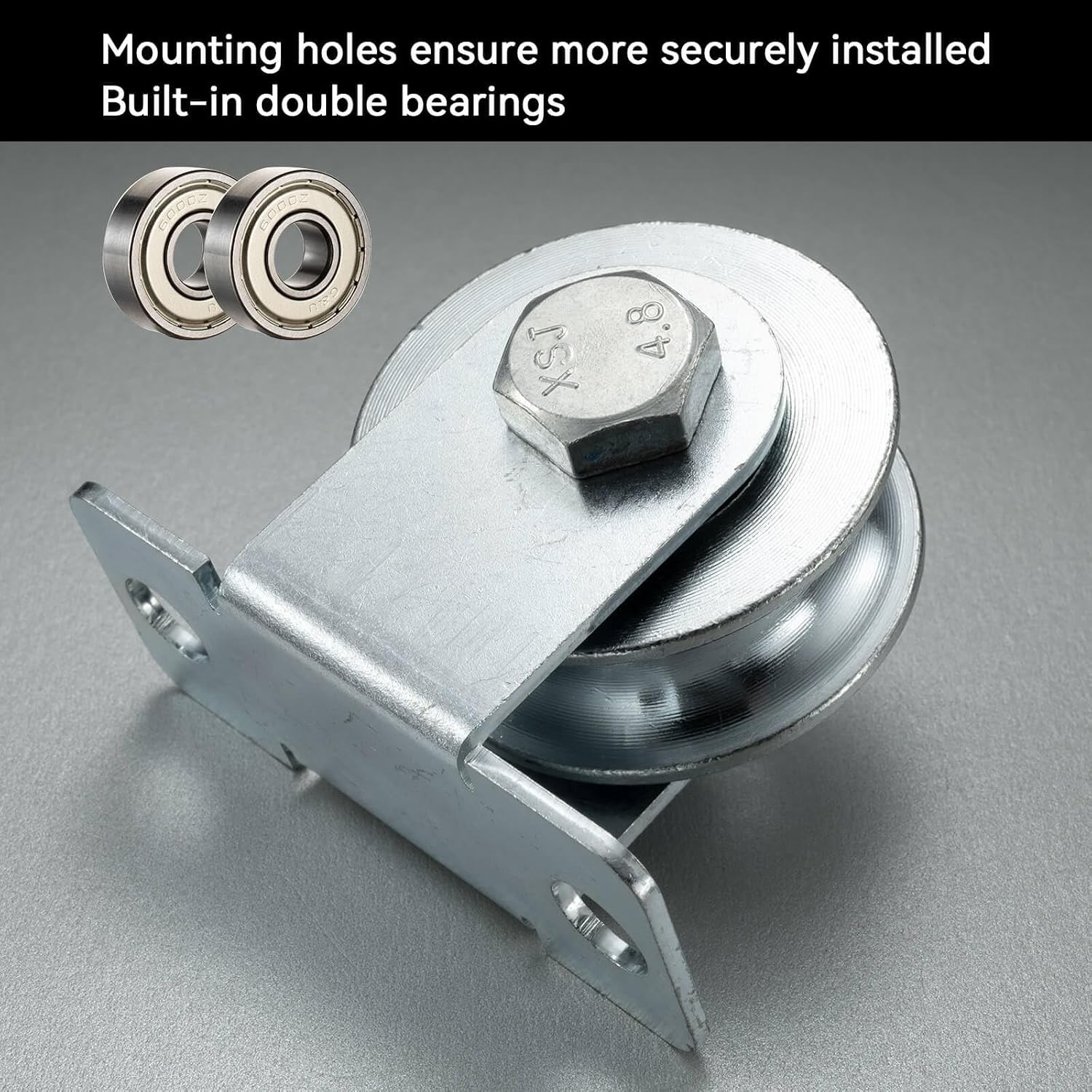 Cable Pulley Wheel for Rope Wall Mounted Silent for Sliding Gate | Fixed pulley,