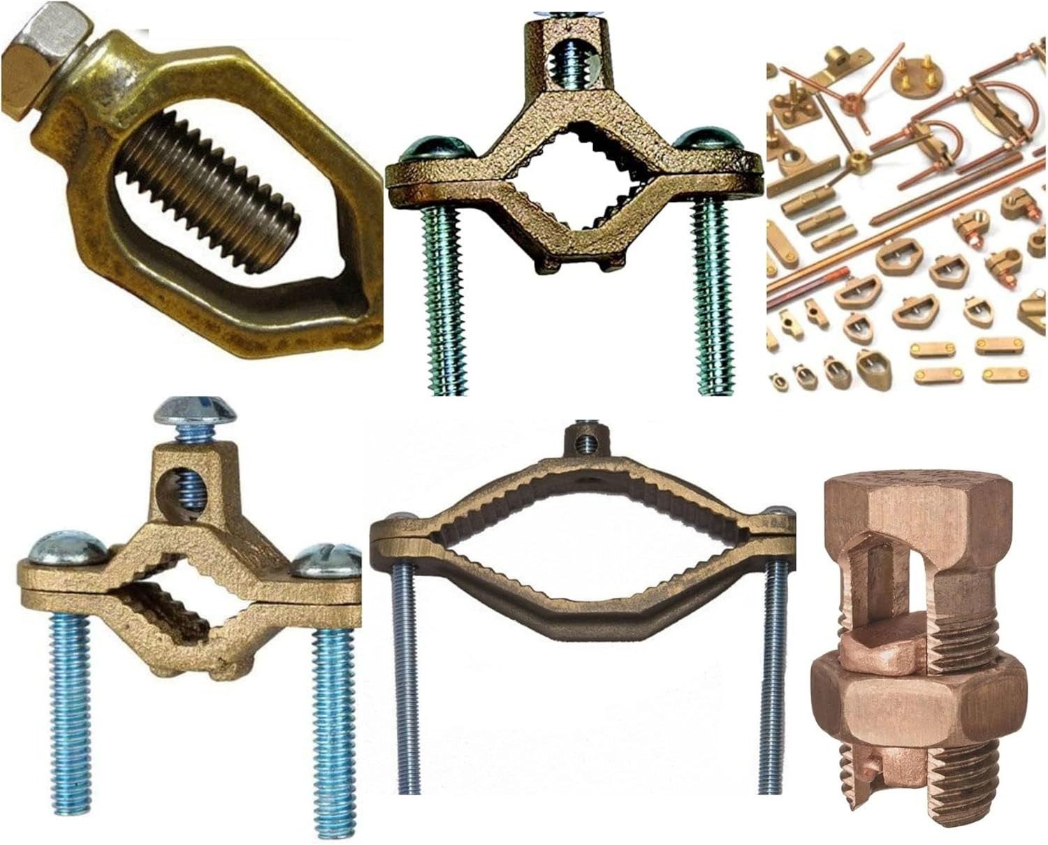 UL Listed, Heavy Duty Ground Rod Clamp Direct Burial, Sizes 1/2″, 3/4″, 5/8″ (5