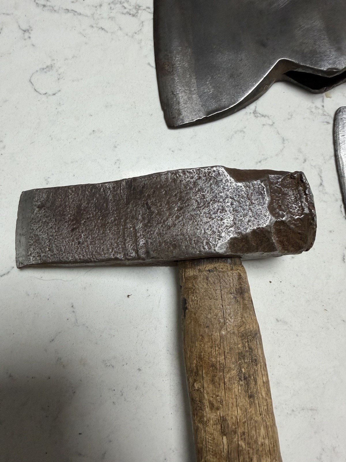 Vintage Forged Steel Axes Hatchets Heads Wood Handles 15” Lot of 5