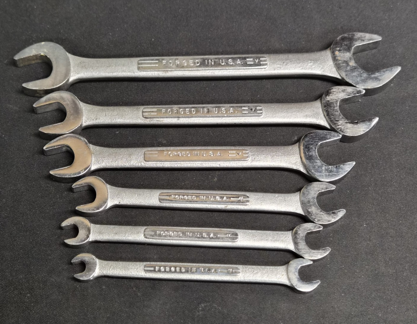 Vintage Craftsman Double Open End Wrench Set, Metric 6 – 19MM, V series, USA