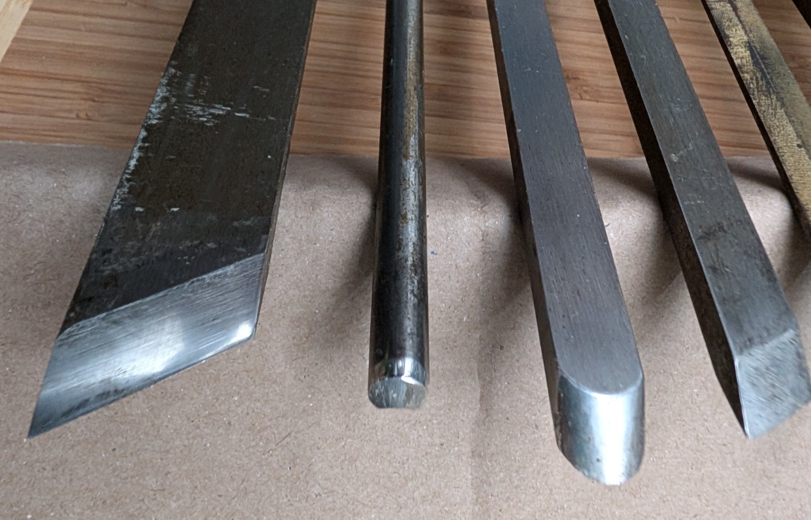 Vintage Disston Porter Lathe gouge turning tool set – 8 pc. U.S.A.