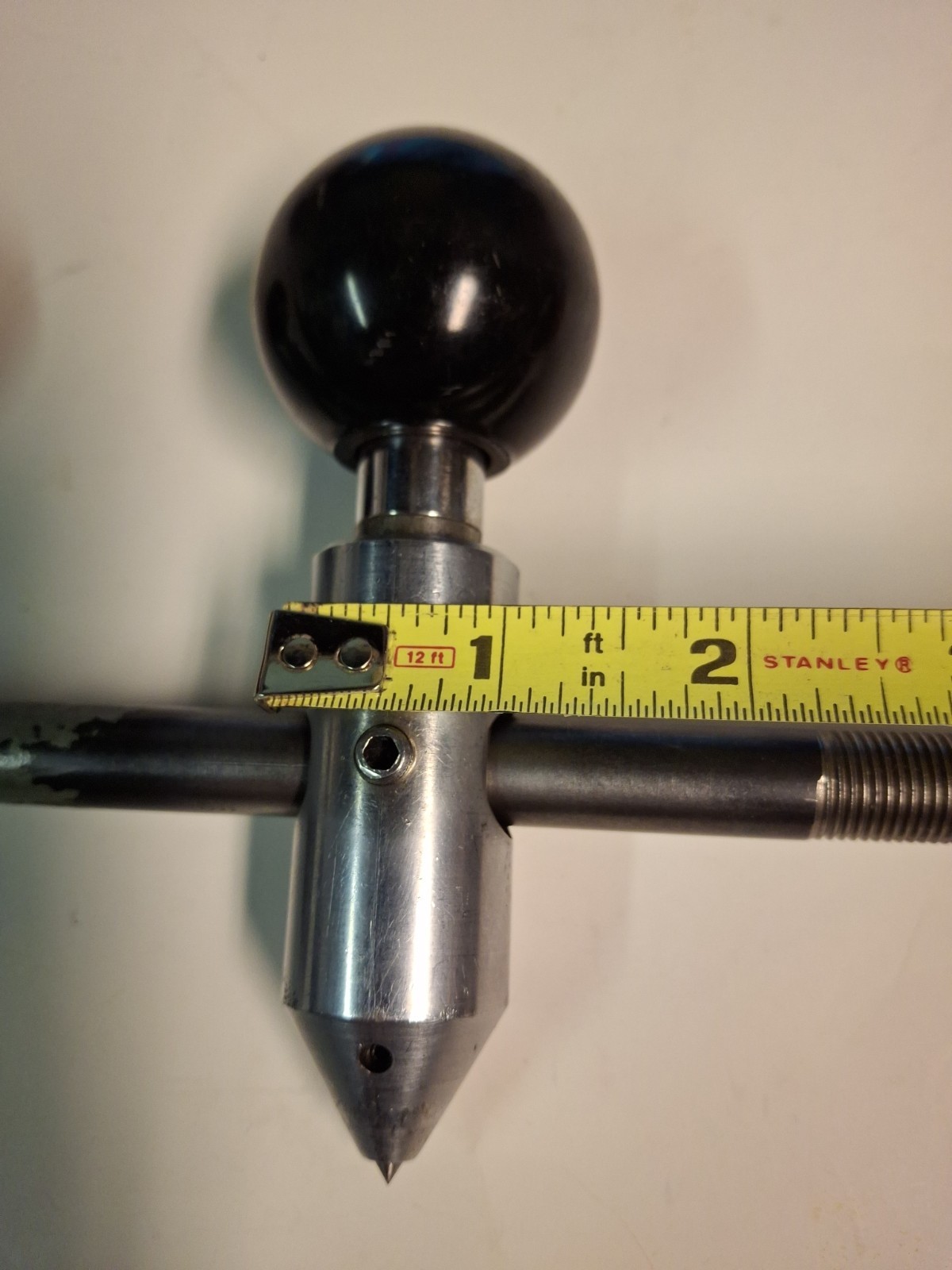 Vintage Machinist Tool Steel Trammel Points Beam Compass, Drafting Woodworking