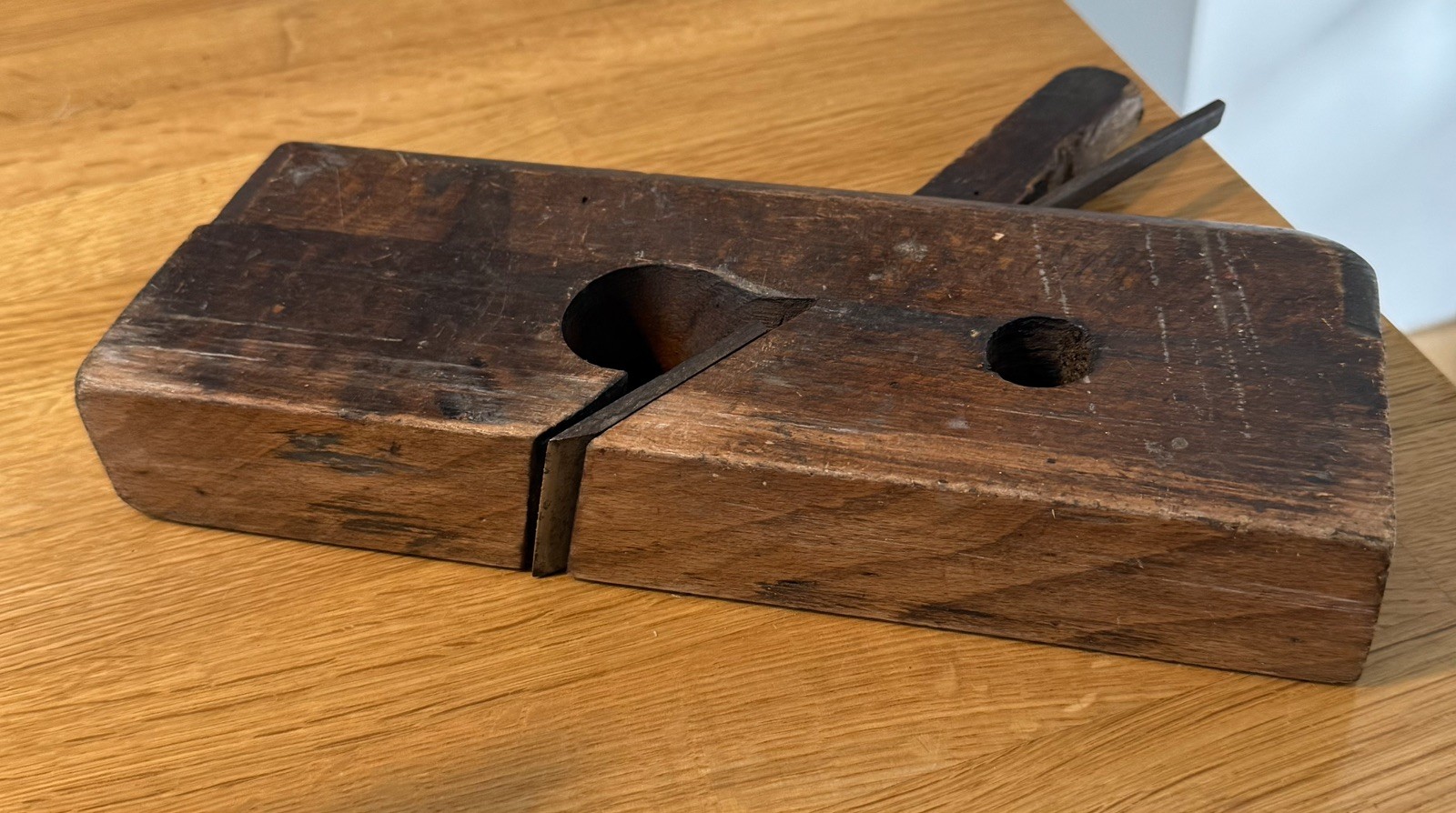 Wooden 9 3/8” rebate rabbet plane vintage old tool by W MARPLES & Sons