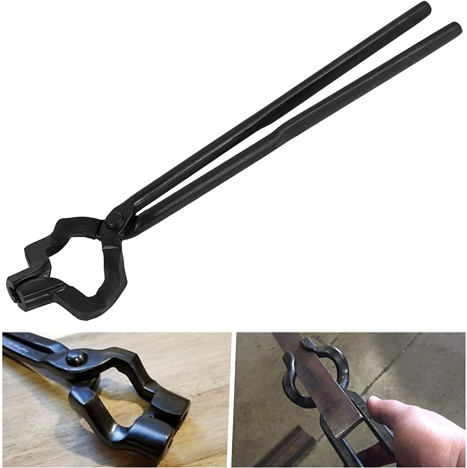16″ Z V-Bit Style Tongs Knifemaking Tongs Bladesmith Blacksmith Forge Tongs Tool