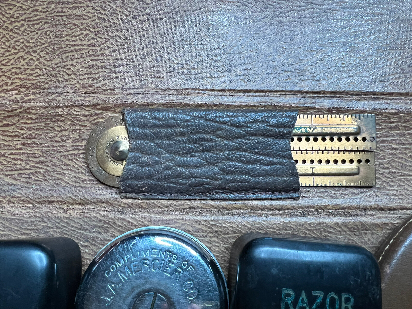 c. Early 1900s Charles. E. Grubb’s Engineer Measuring Tool Kit and ARBA Medal