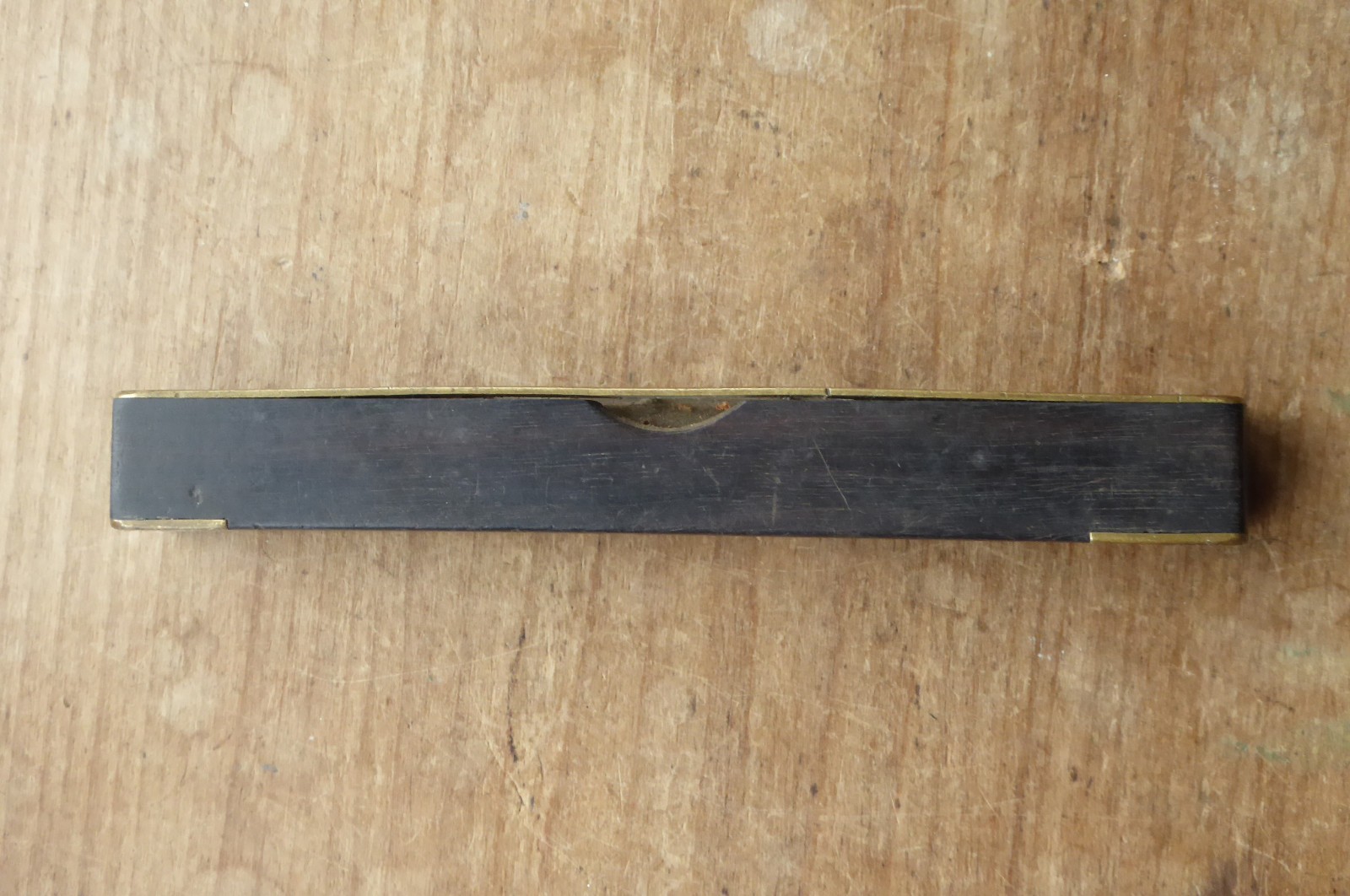 Antique BRASS & EBONY SPIRIT LEVEL by J F Turner of Bolton 6″ Superb Quality