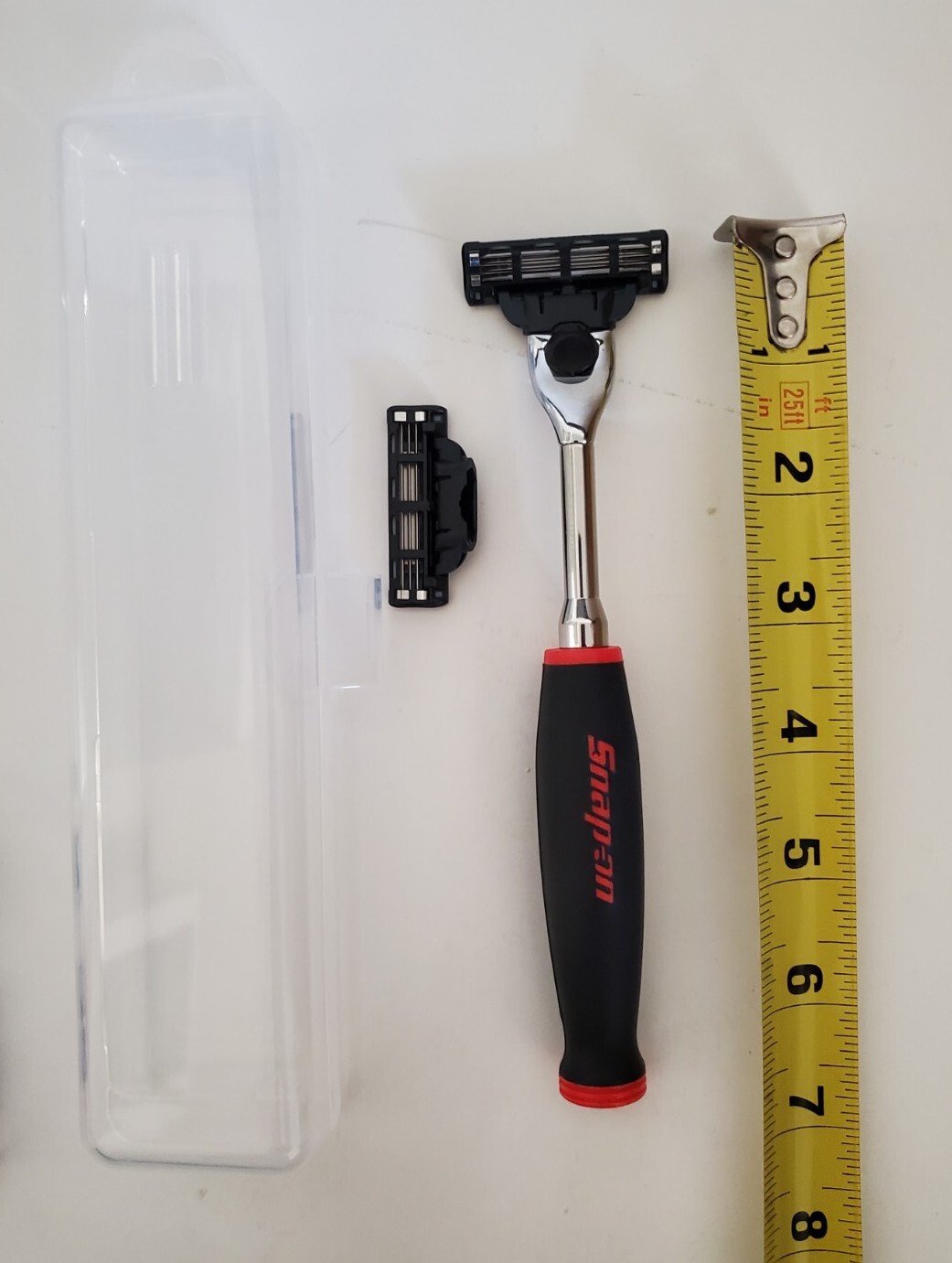 2024 custom shaft Shaver Mach3 Gillett FOR Snap On Tools handle RED included !!!