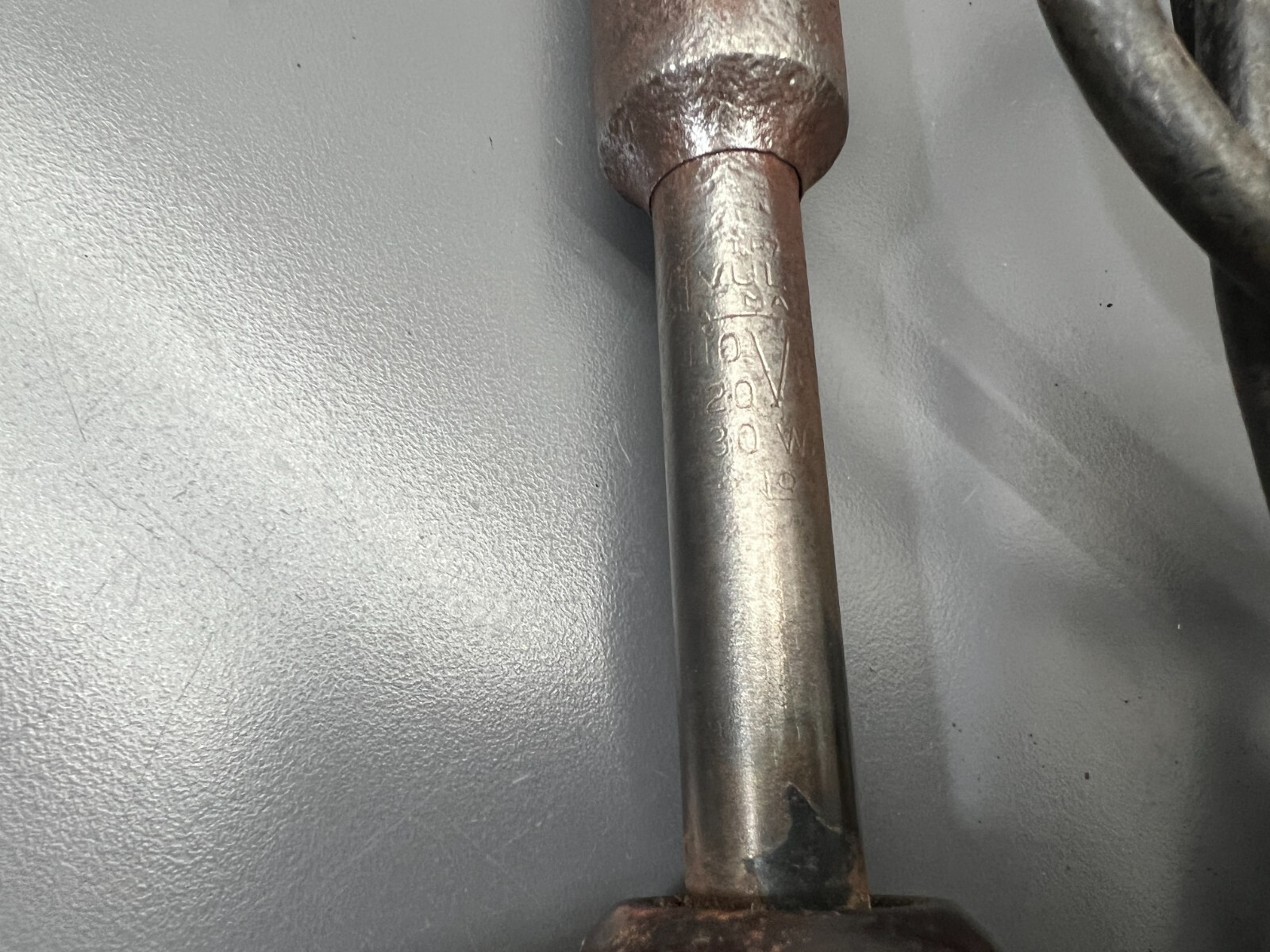 (G) VINTAGE VULCAN NO. 50 SOLDERING IRON 130-WATT 7/8″ DIA. CHISEL TIP VGC USA