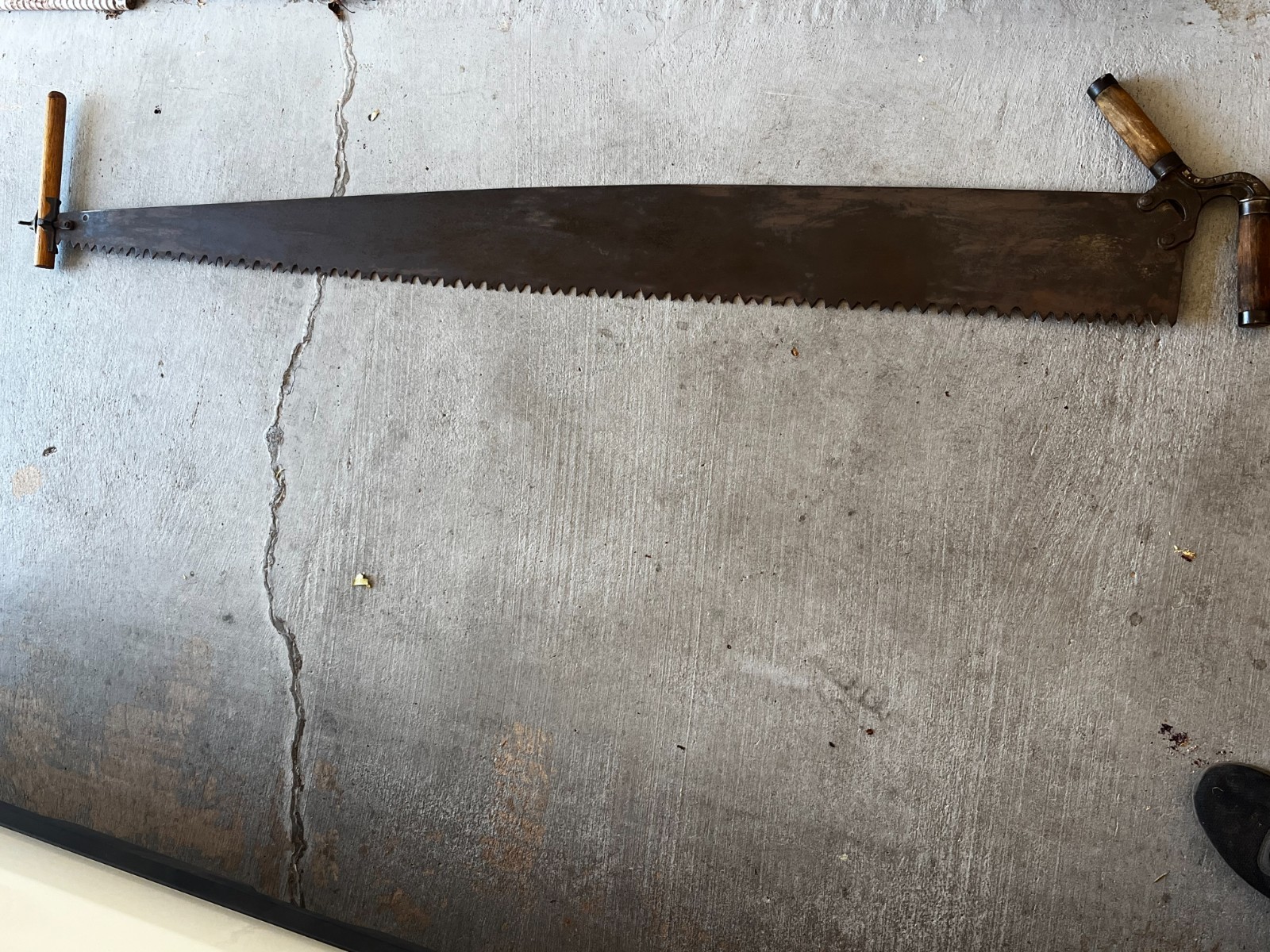 VINTAGE TWO MAN CROSSCUT LOGGING SAW ,5-ft.