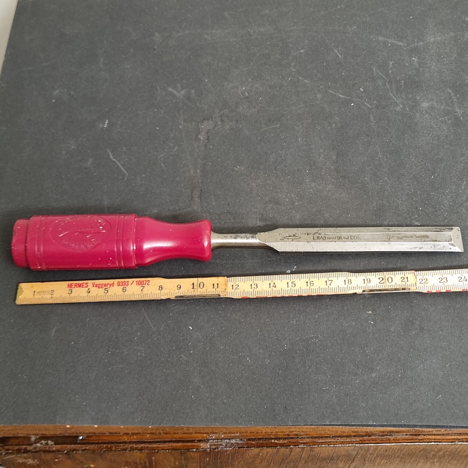 Bahco EA Berg Erik Anton Eskilstuna Sweden beveled chisel 16mm shark brand