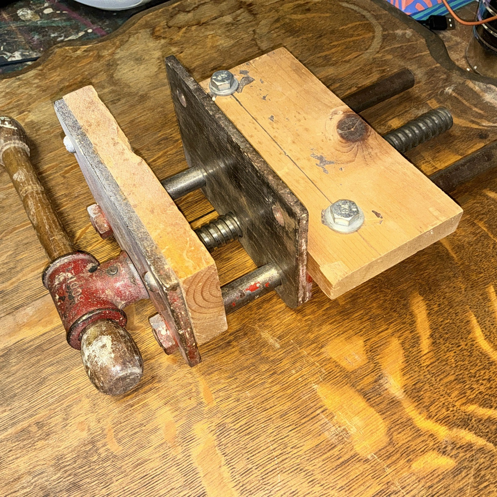 Columbian Woodcraft #6-C woodworking Vise Working Condition