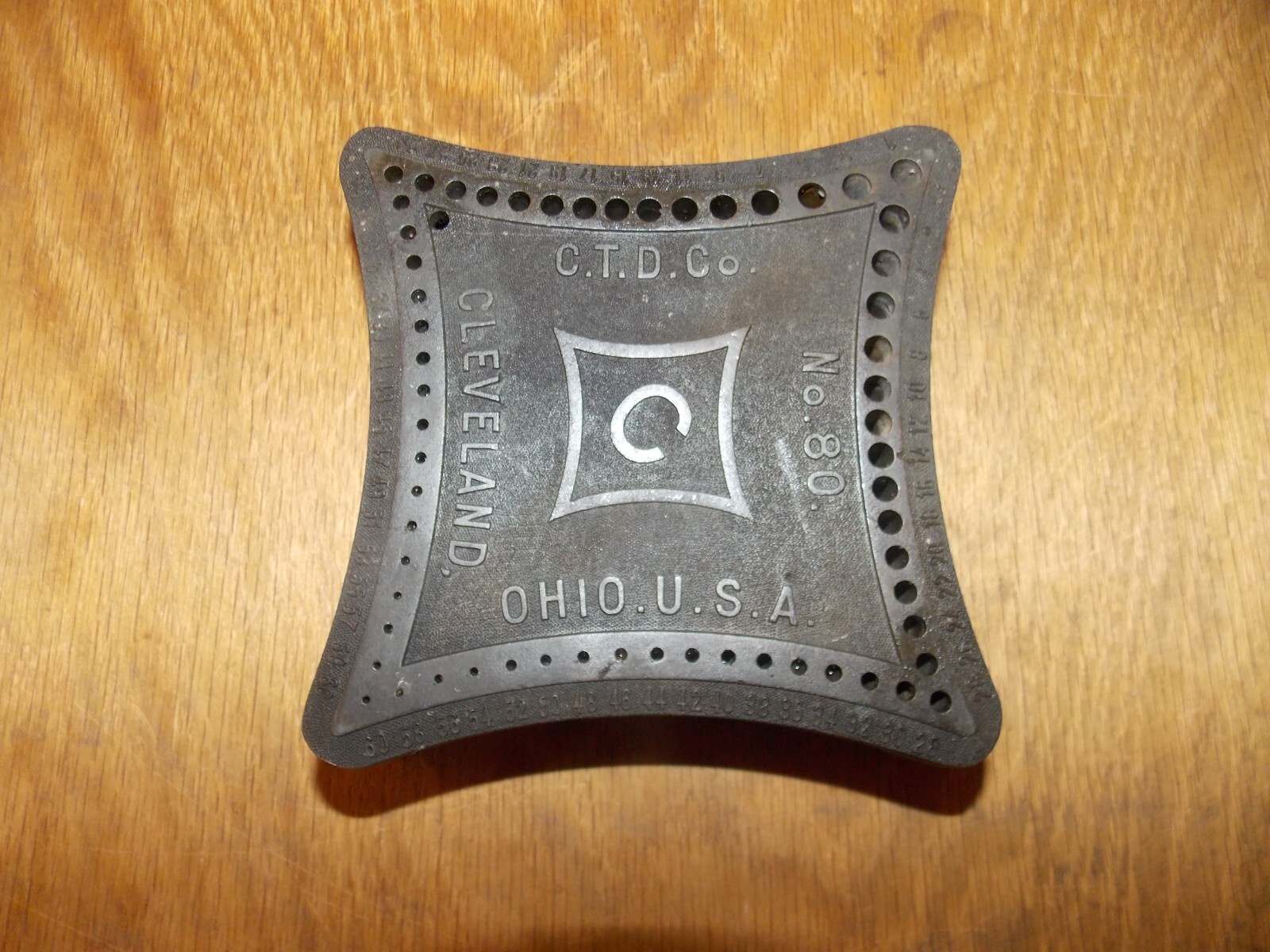 Vtg C.T.D. Co. No.80 Twist Drill Bid Index Holder VERY CLEAN Cleveland, OH 12/25