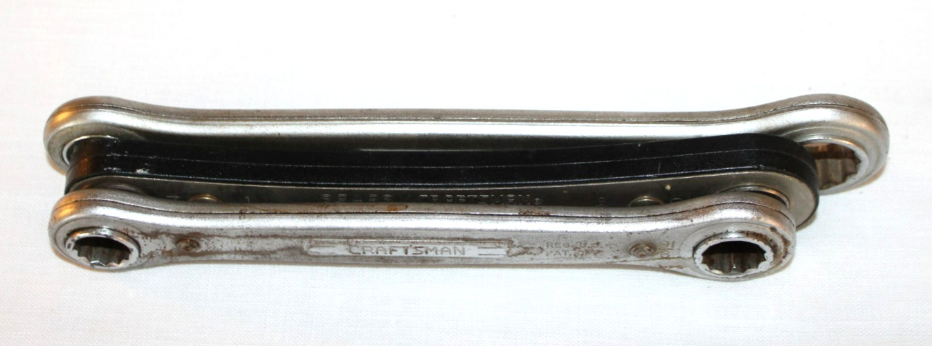 3-Craftsman Ratchet Double Box-End 12 Point Wrenches 2-1/2″x9/16″ 1-5/8″x3/4″ #5