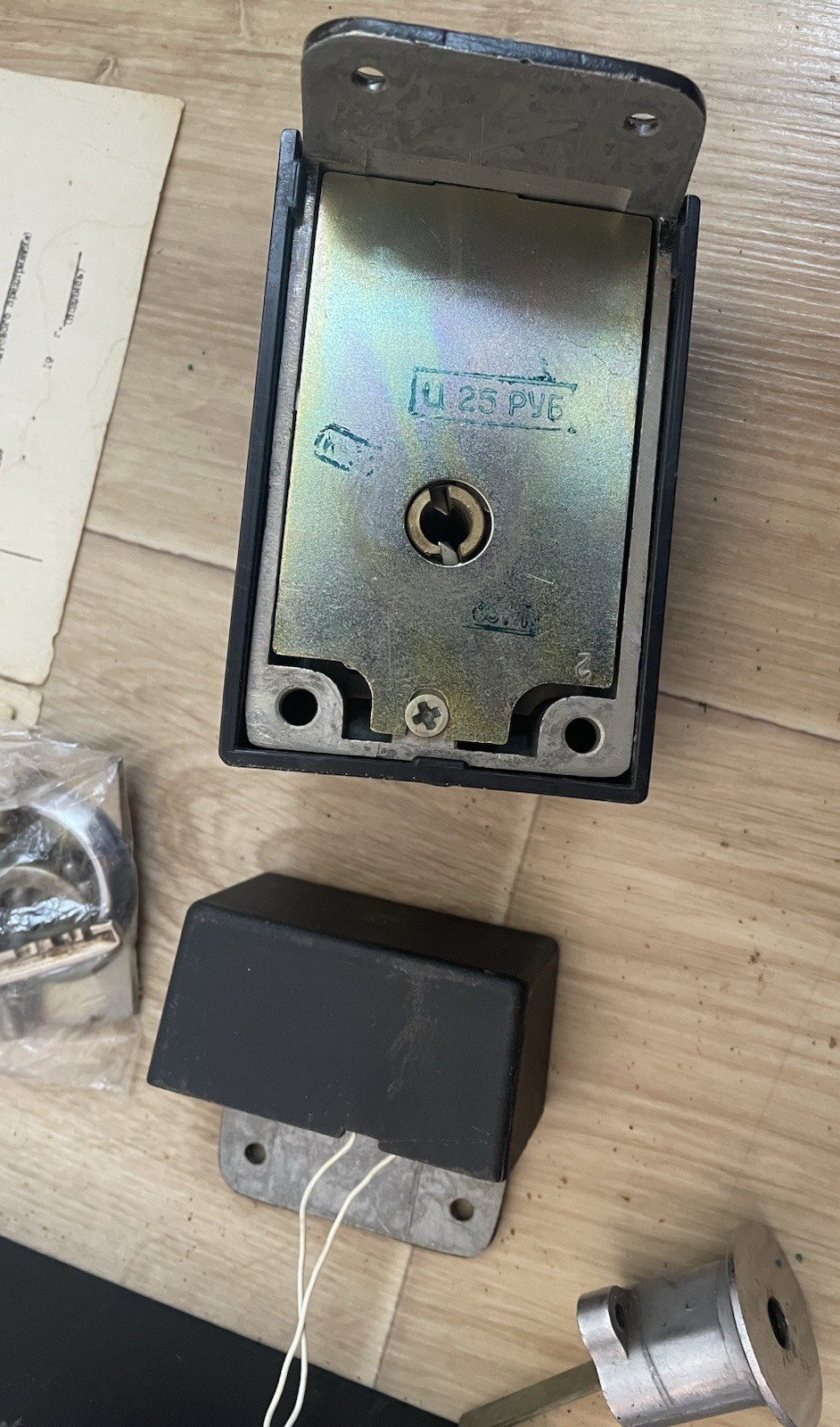 Vintage Latvia USSR Home Door Lock W/Alarm Security System(Soviet Engineering)