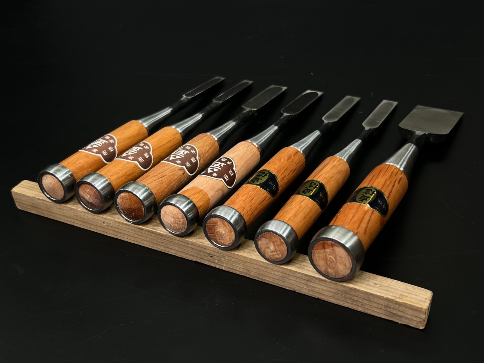Vintage Japanese Chisel Oiire nomi 7set made by blacksmith /Hammer Hand Tool g94