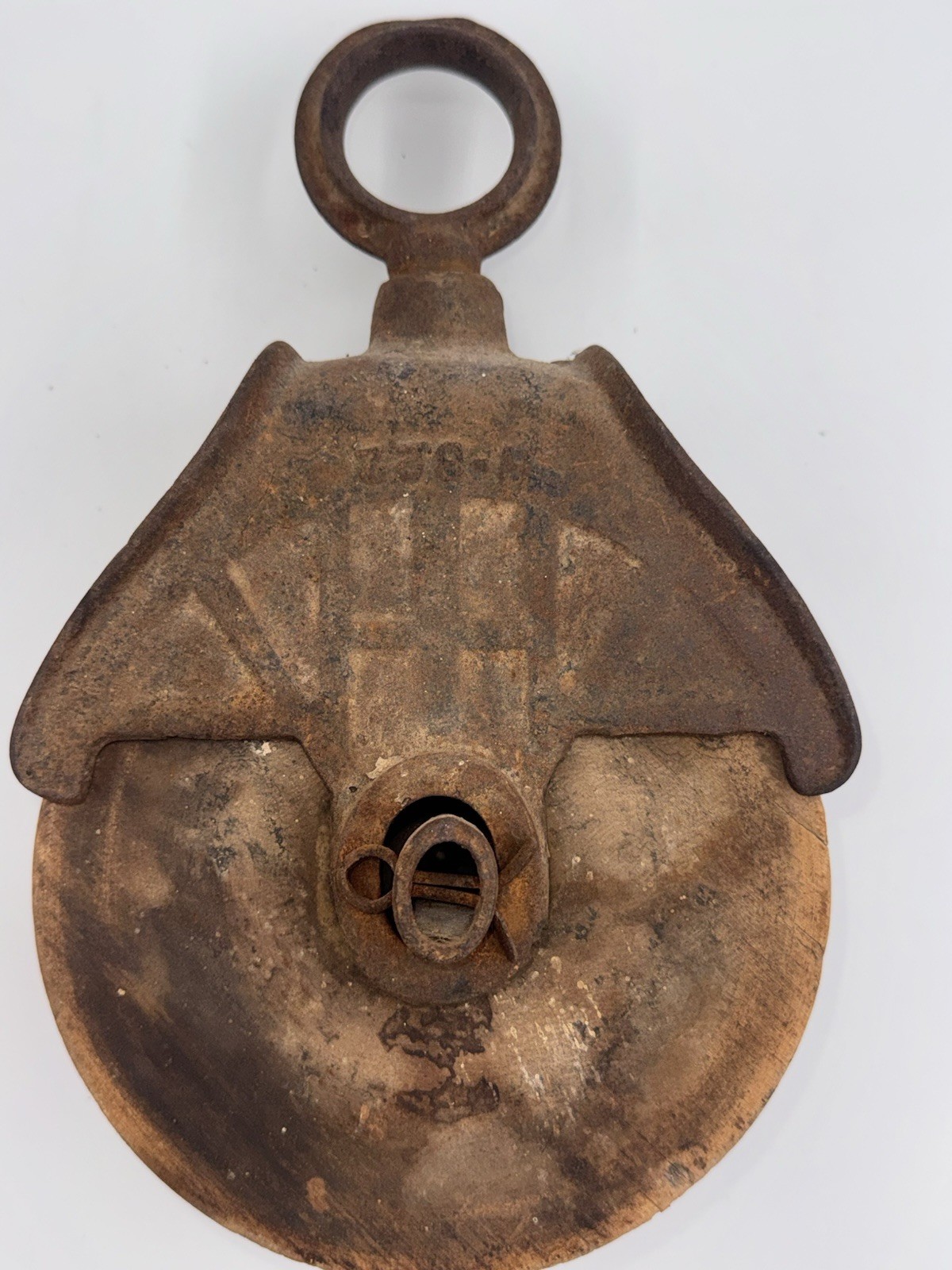 Barn Pulley Vintage Myers O.K. Wood & Cast Iron H-322 Farm Hay Trolley Rustic