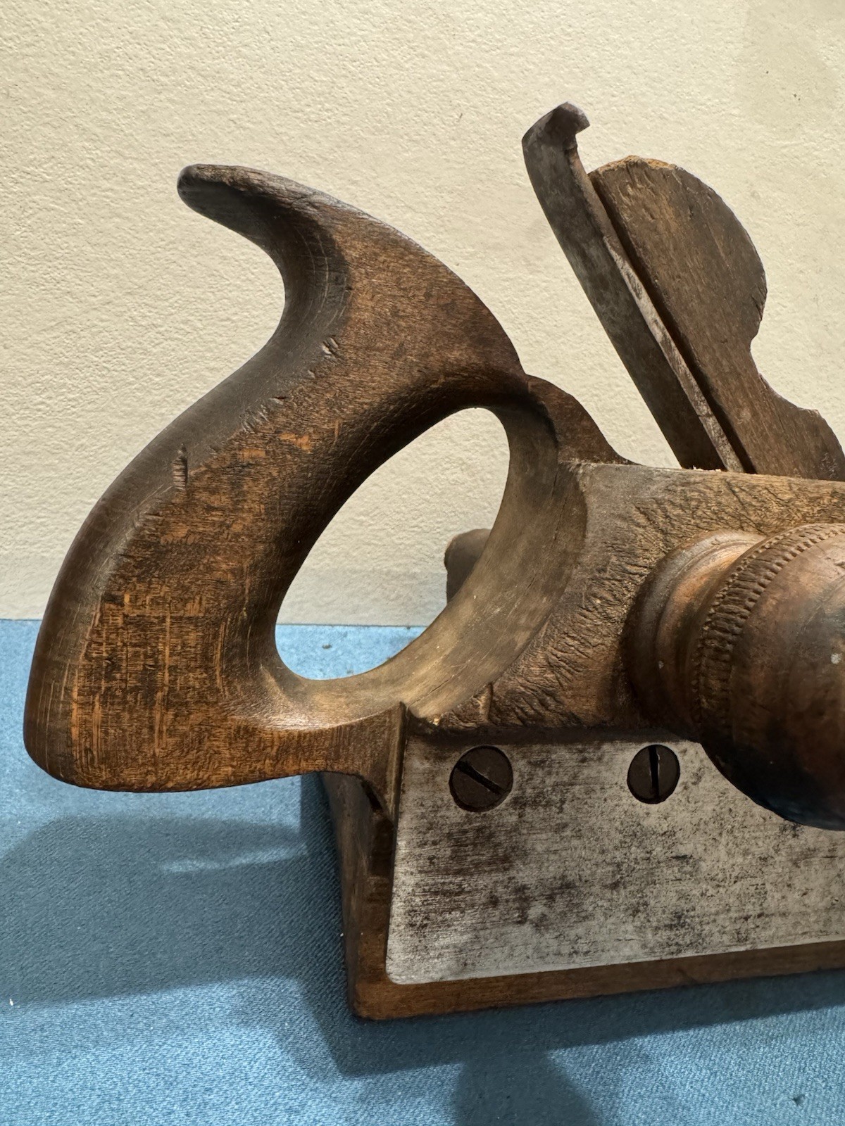 Awesome!! Ohio Tool Co. Antique Original Wooden Plow Plane w/ Iron Blade Ca 1870