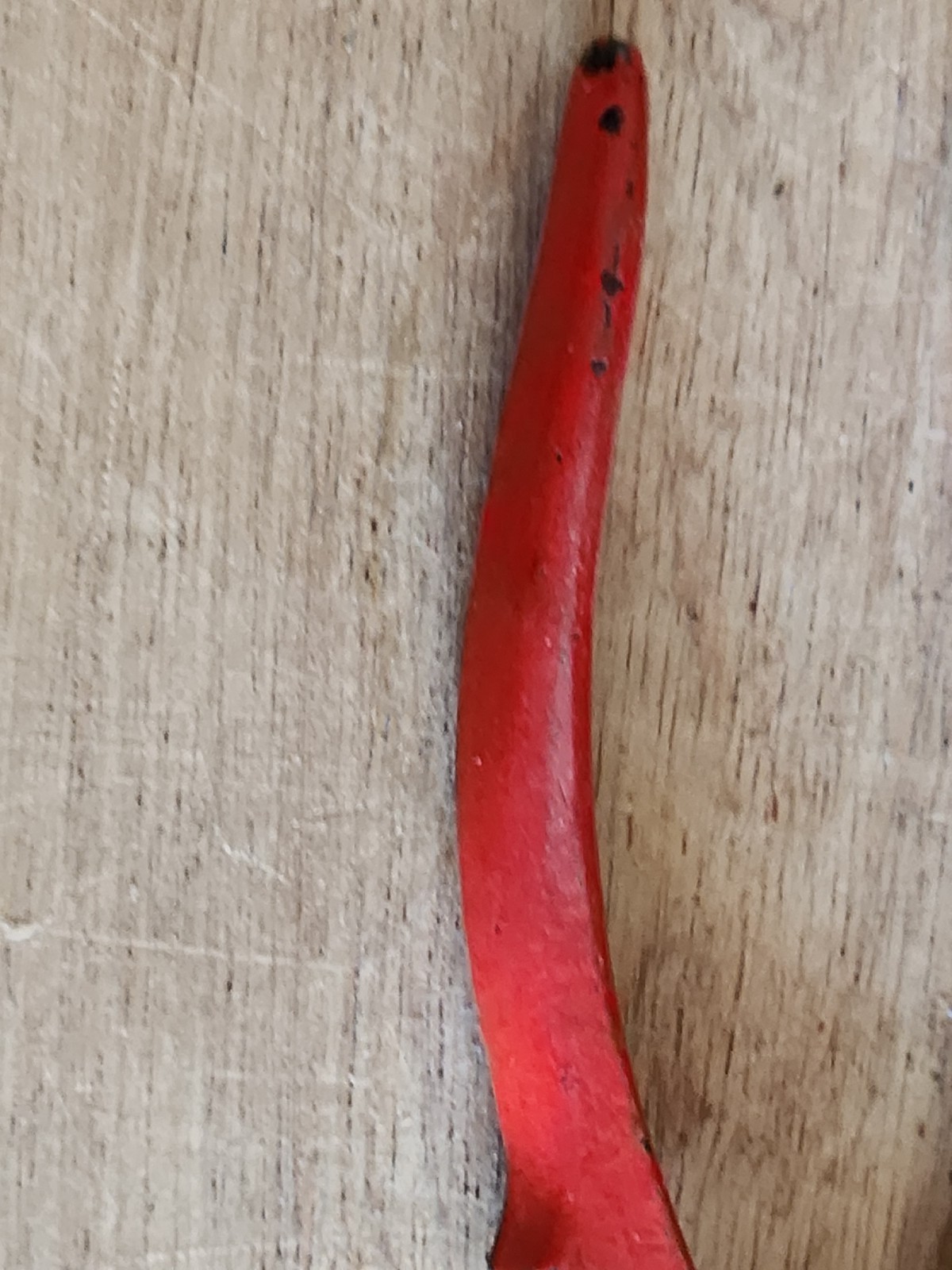 Linesman Pliers Drop Forged Steel Finger Grip Red Handles Germany 7″ Vtg Tool
