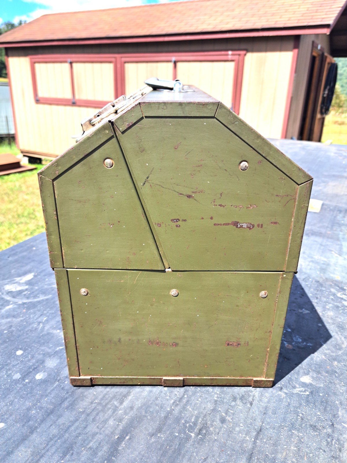 WATERLOO Olive Green Large Army Tool Box – Local Pick Up Only