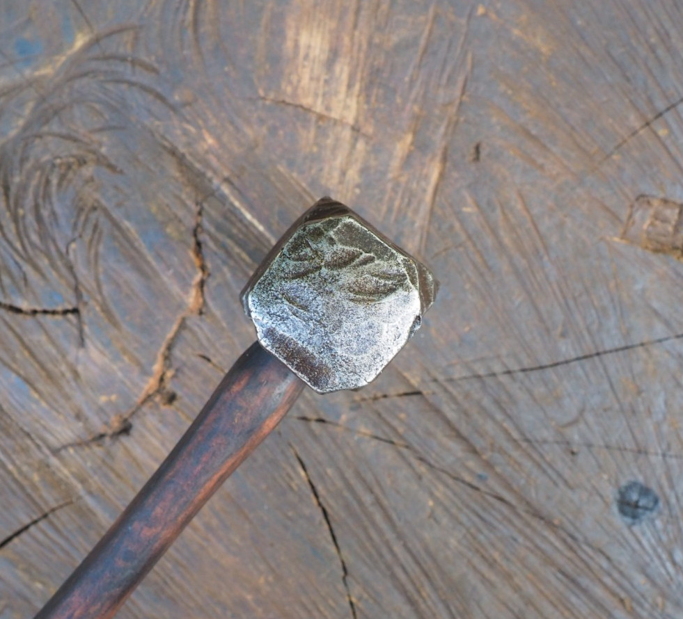 EXC 3.5LB HAMMER HANDLE “TOMAHAWK” EYE DRIFT PUNCH TOOL BLACKSMITH ANVIL VINTAGE