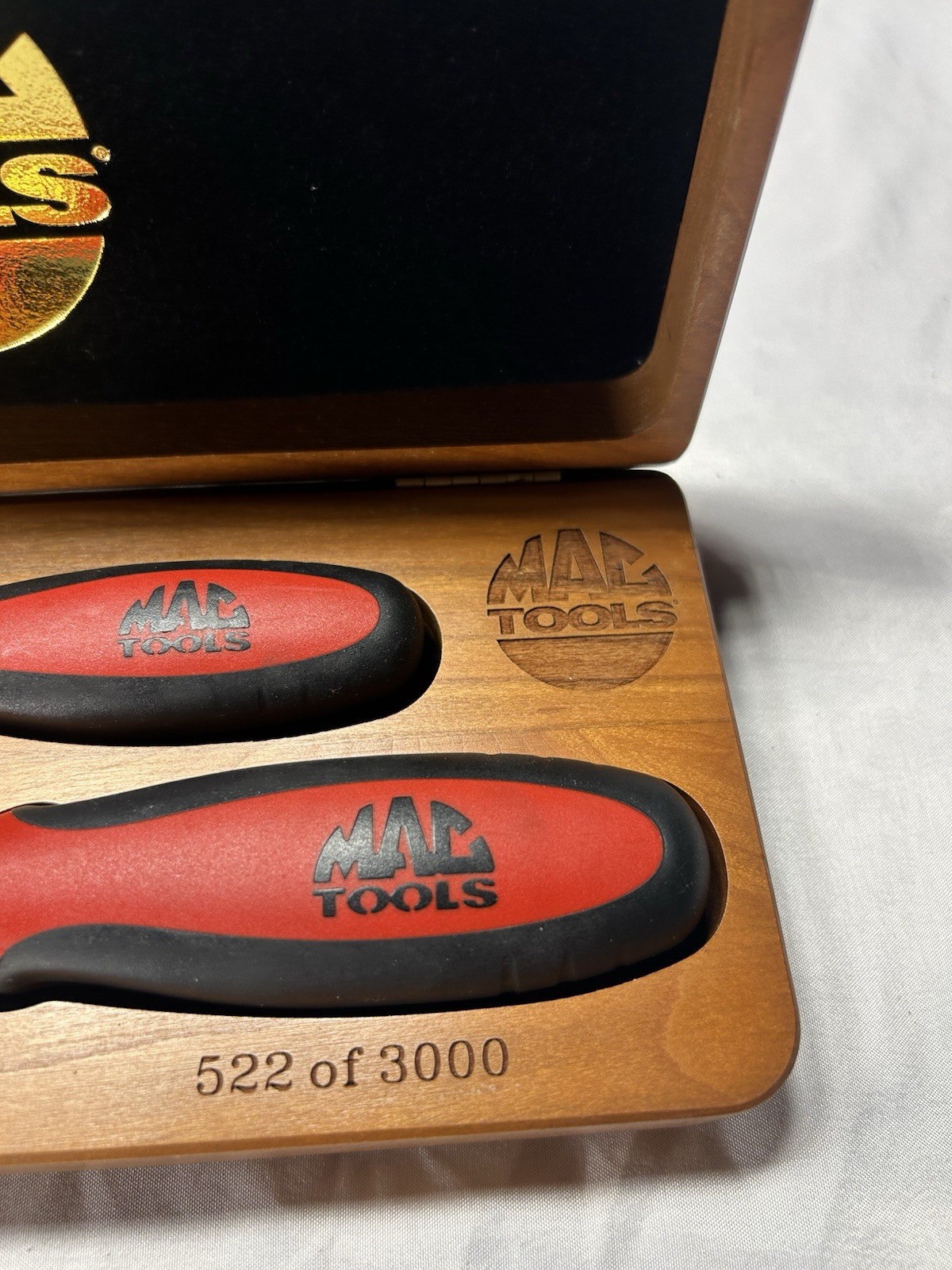 Mac Tools Zero Degree Ratchet Wrench Gold 2004 Collector’s Set 522 Of 3000 Rare
