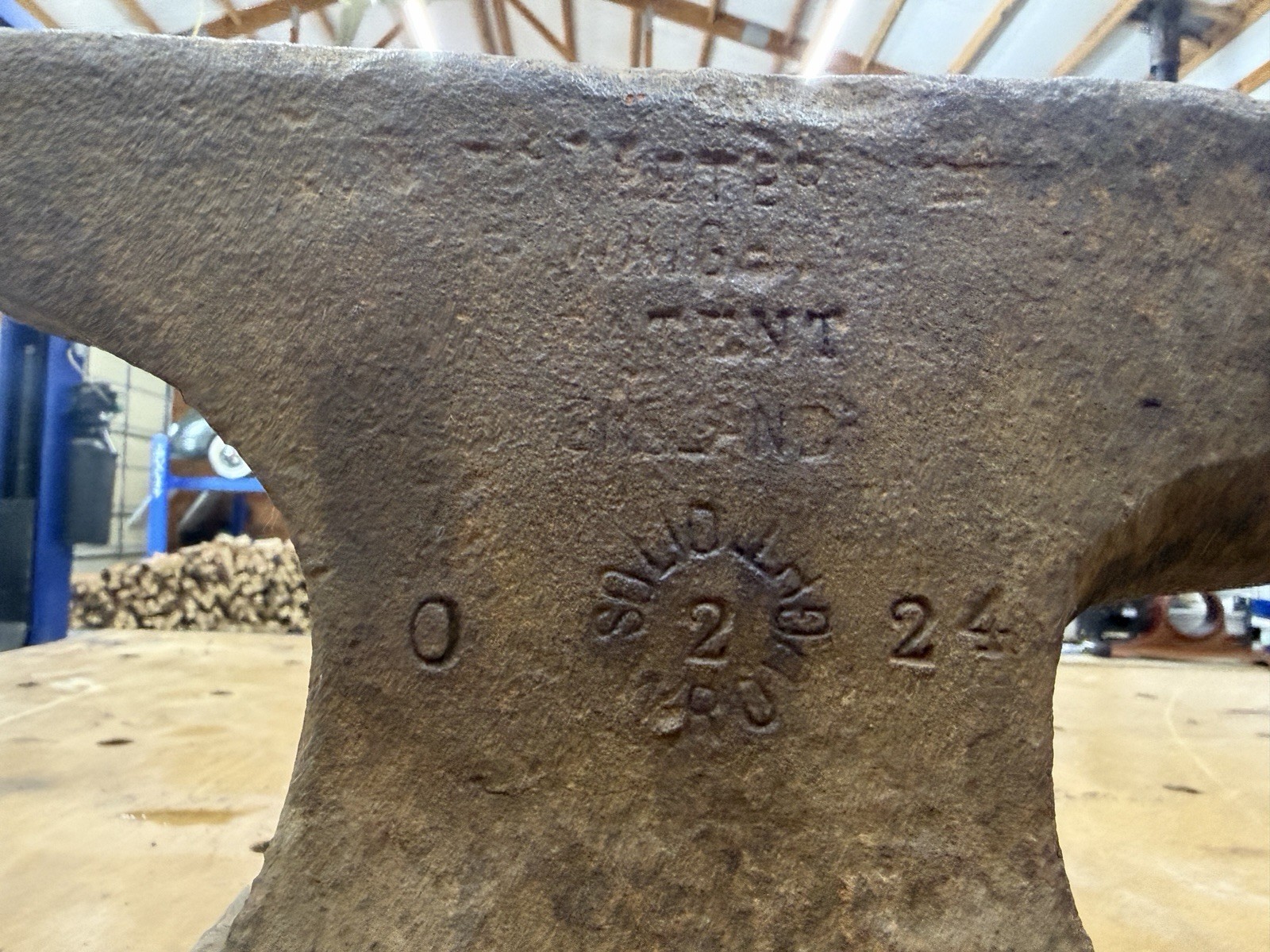 Antique Peter Wright Solid Wrought Blacksmith Anvil – 80 lbs