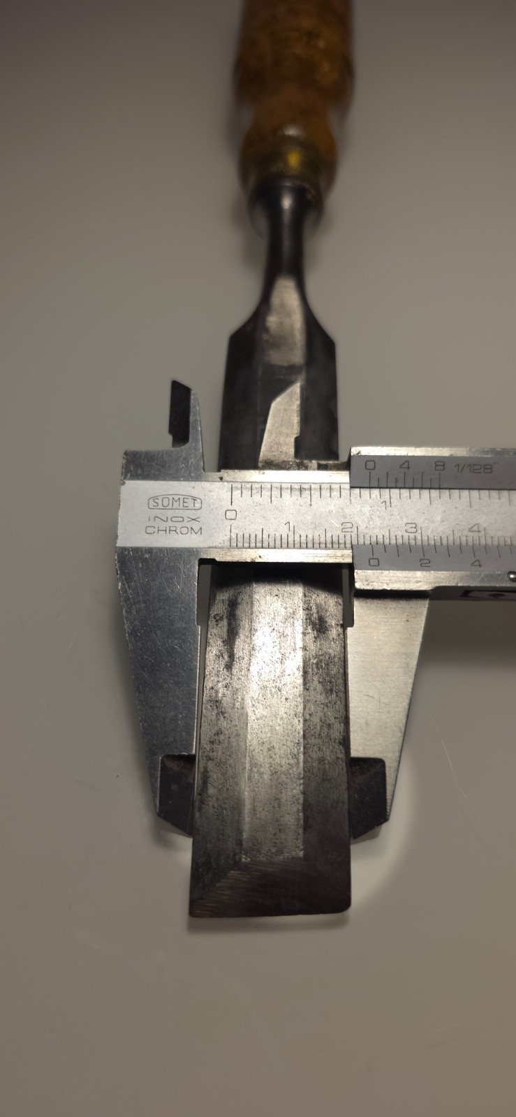 Vintage Erik Anton Berg Beveled Edge Wood Chisel Eskilstuna Sweden
