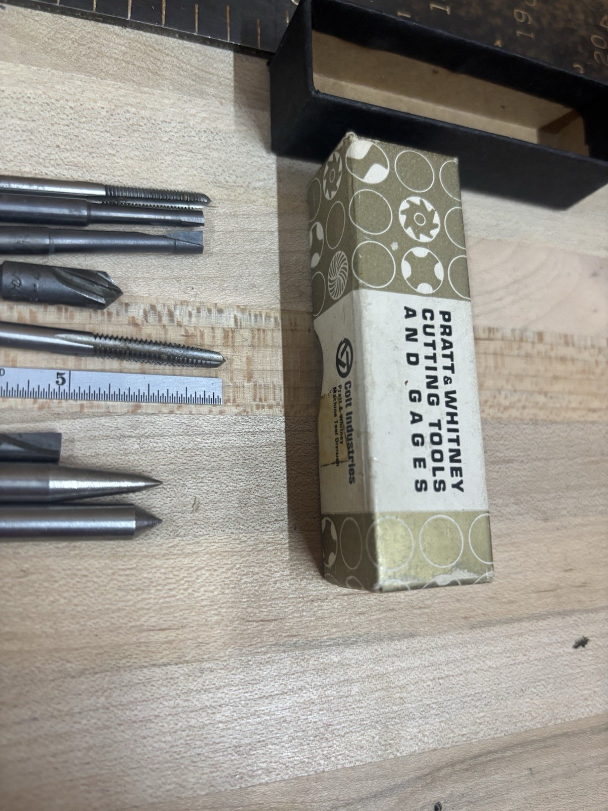 Assorted Vintage Pratt And Whitney, Severance, Card HS, Cutting Tools Lot Of 8 ￼