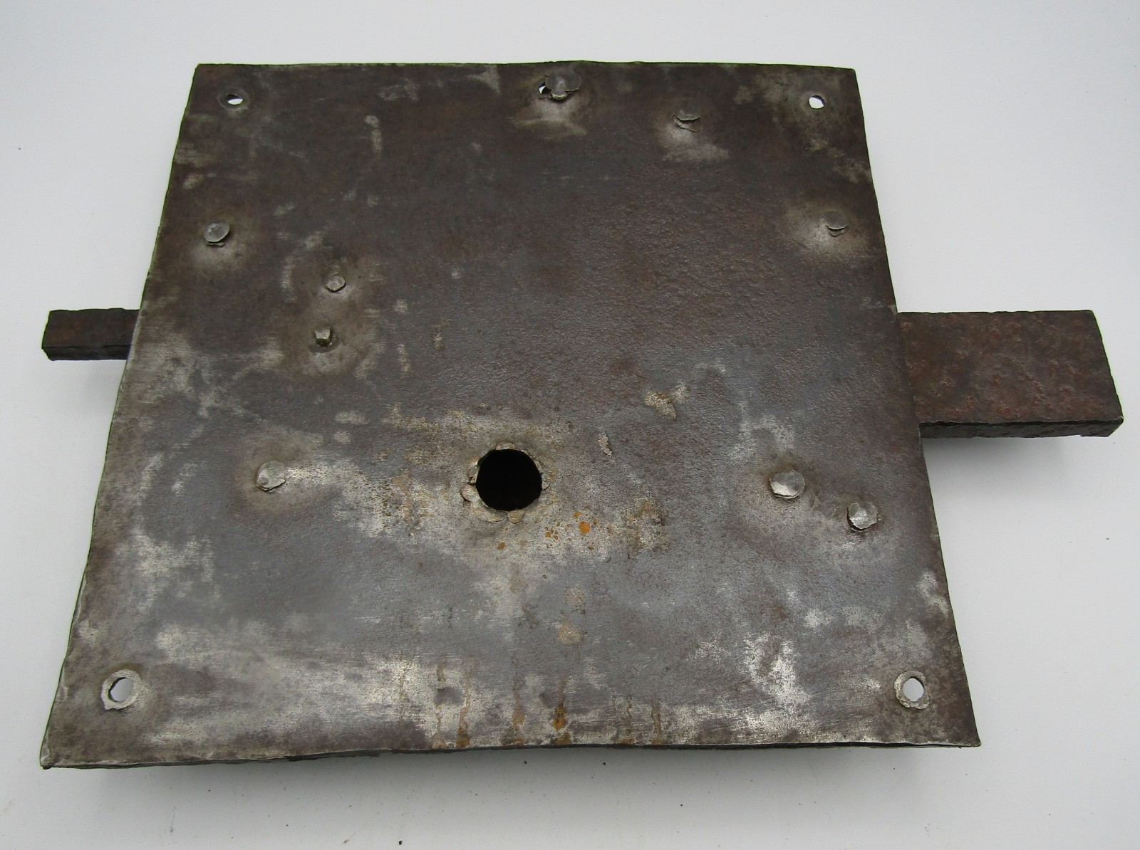 ANTIQUE WROUGHT IRON HAND FORGED DEADBOLT SLIDE LOCK & KEY