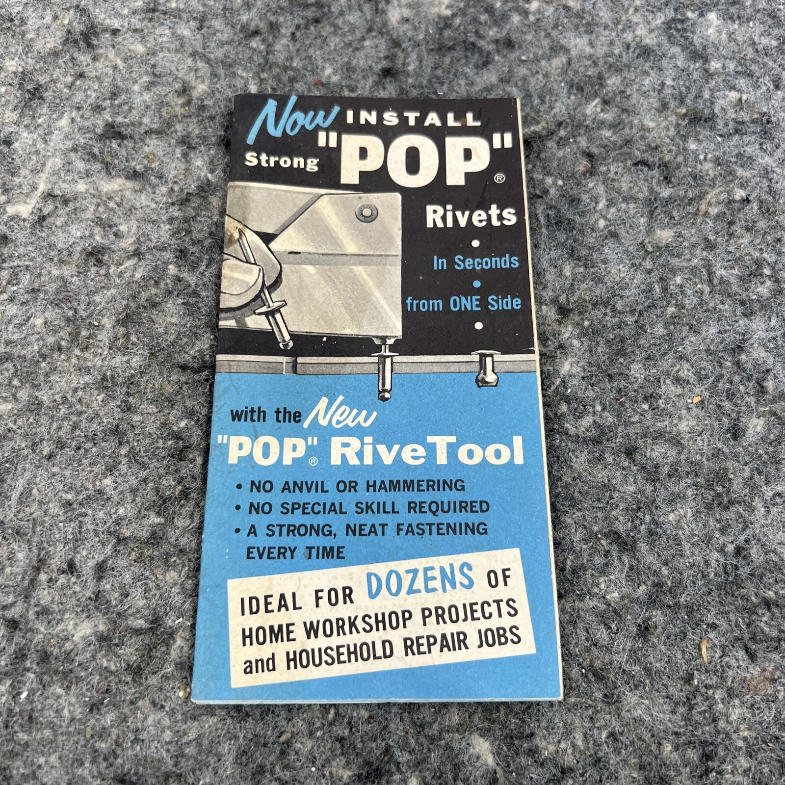 Vintage USM Corporation Pops Rivetool and Rivets Brochure and Guide