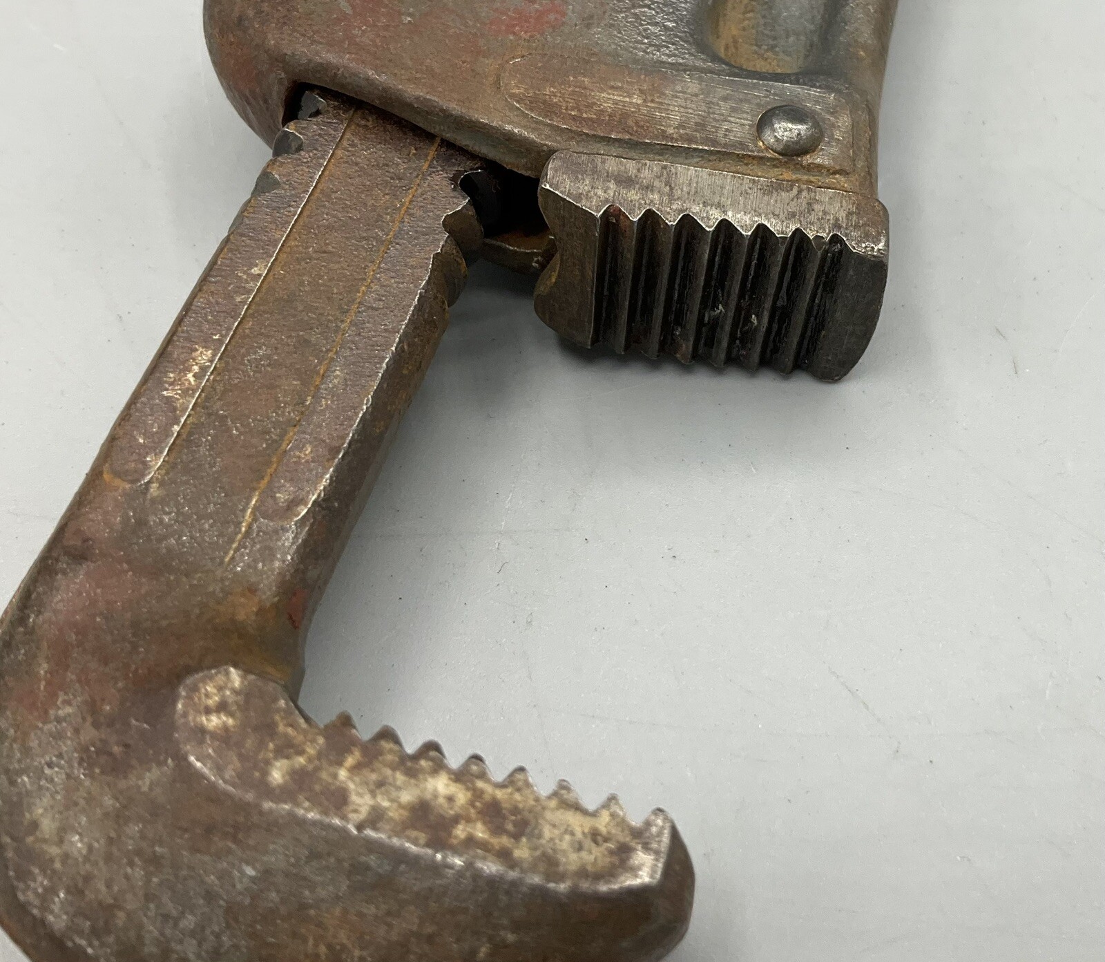 Vintage Craftsman Marked “Guaranteed AS” Circle I 8″ Pipe Wrench Clean Teeth