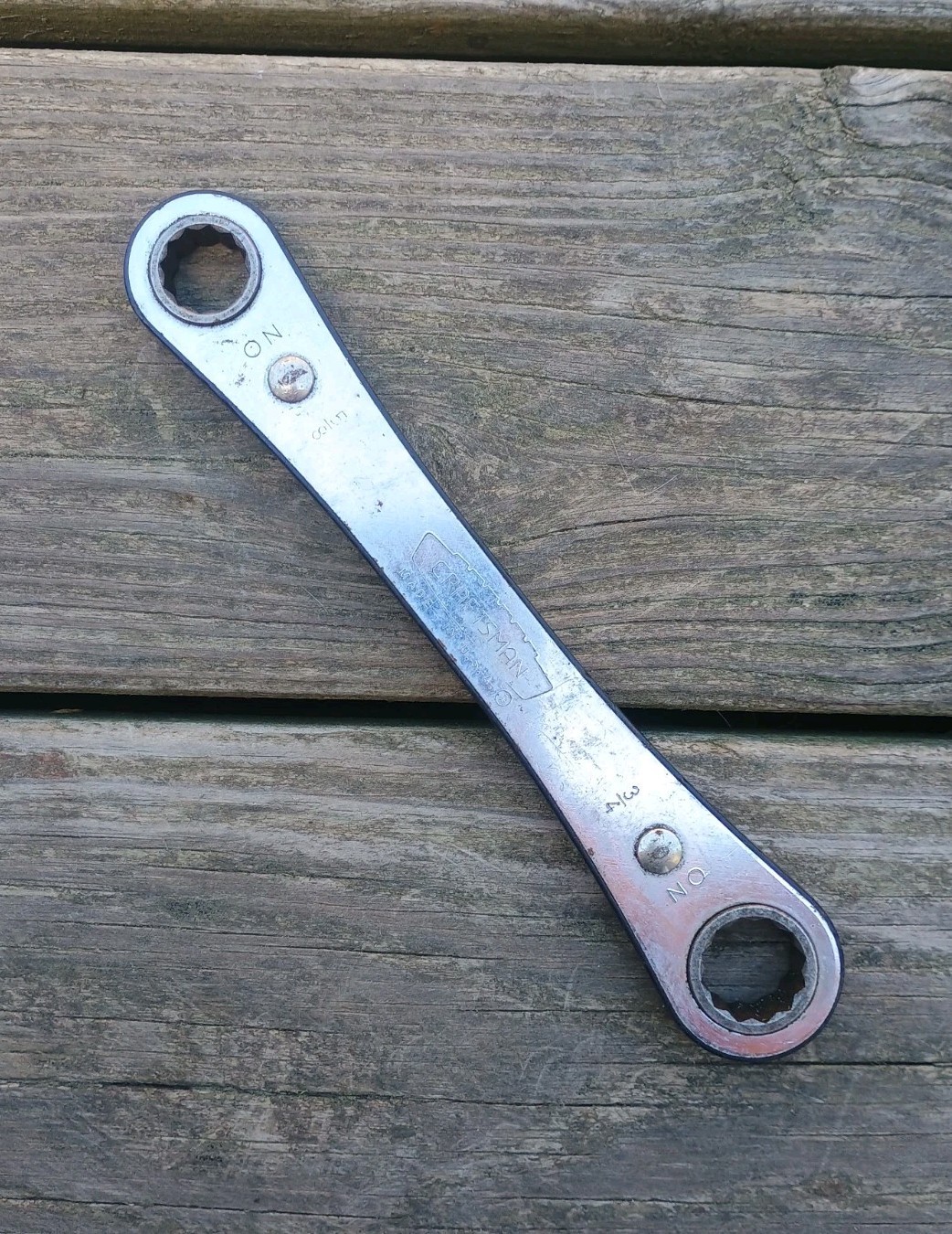 Vintage Craftsman 5/8″ & 3/4″ 12 Point Ratcheting Wrench USA