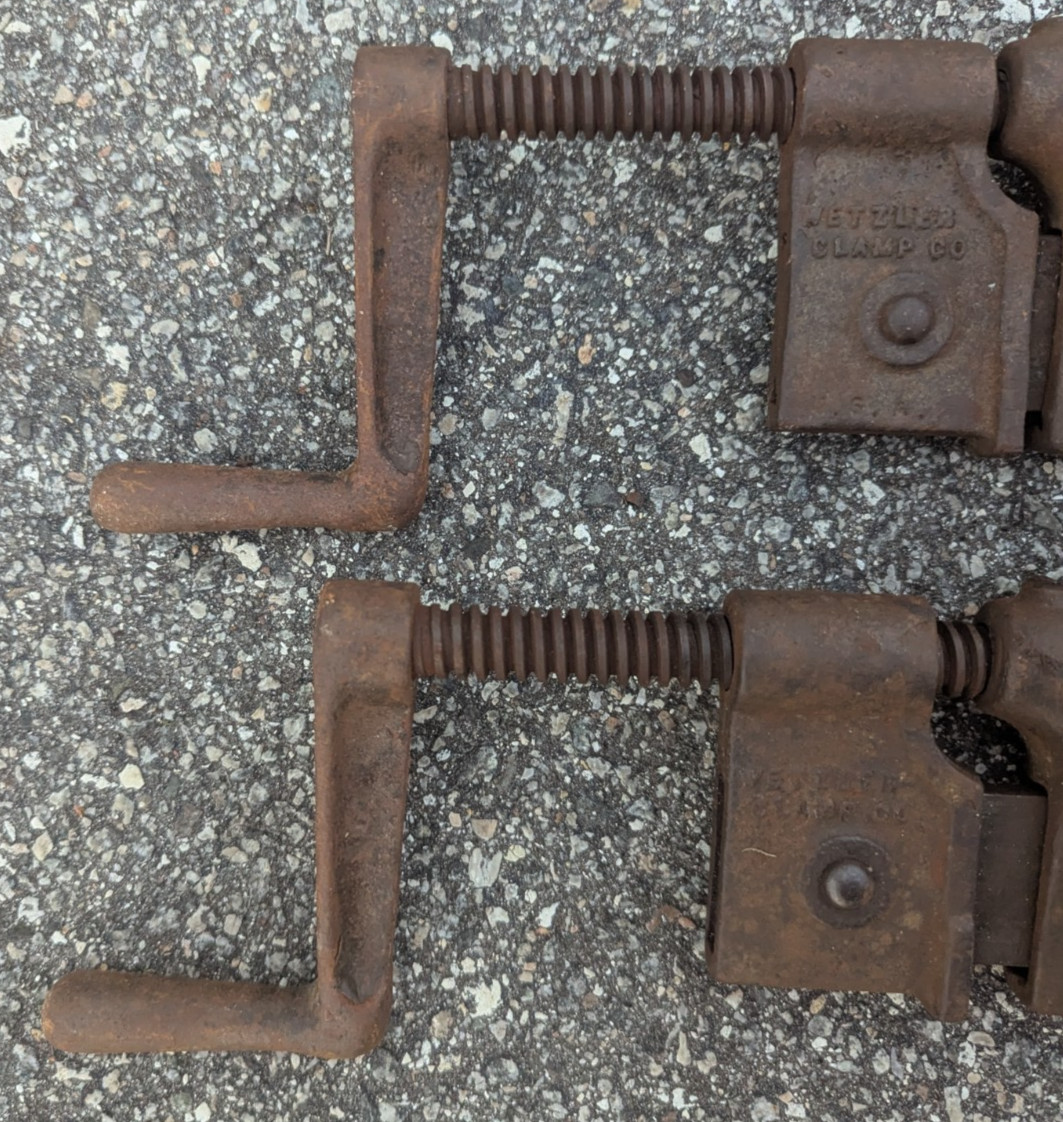 Wetzler Clamp Co 42” Woodworkers Sliding Clamps Long Island City U.S. Lot of 2