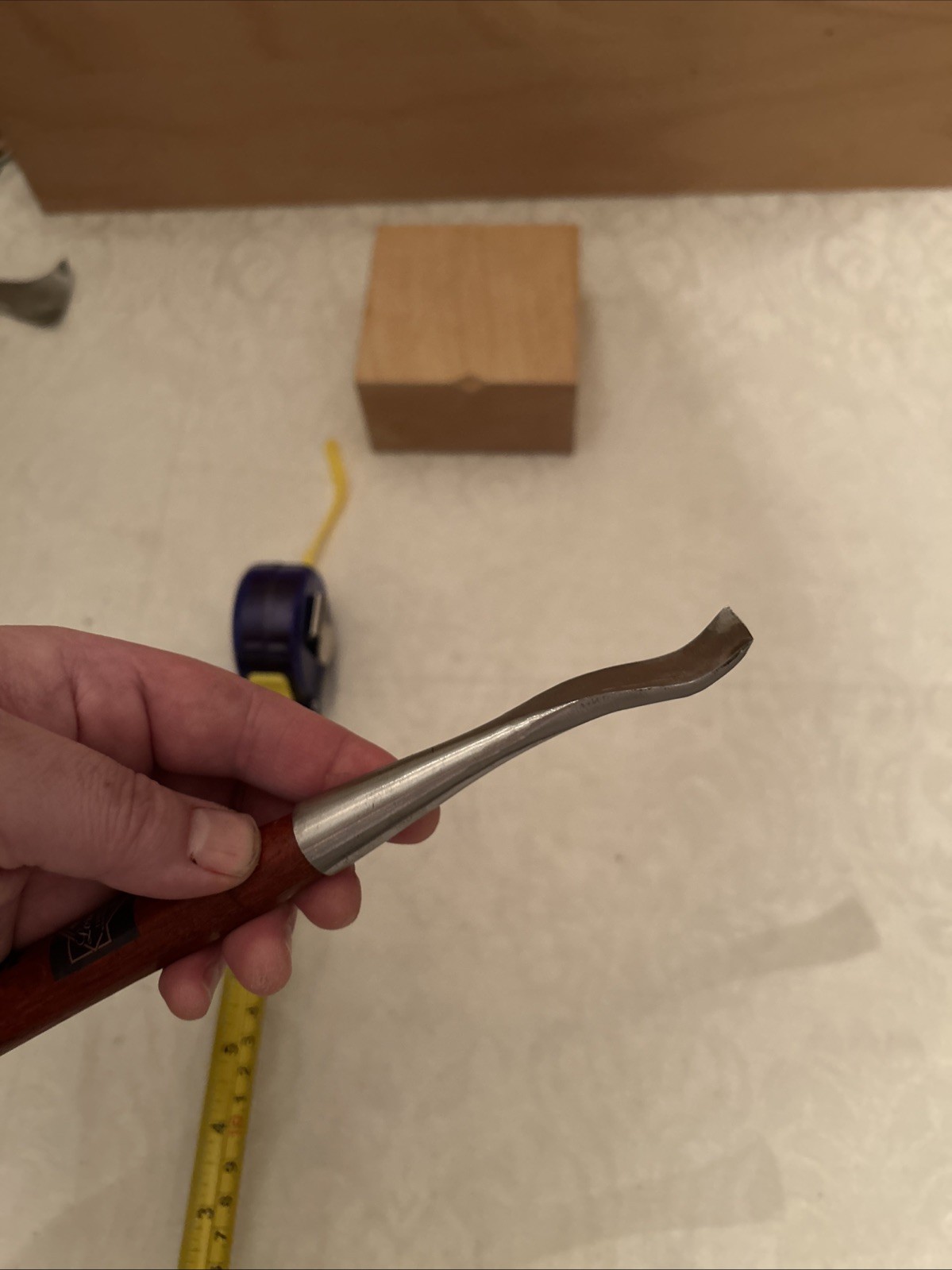 Custom Forged German / Swiss Style Spoon Carving Gouge # 8a / 18mm Deep U
