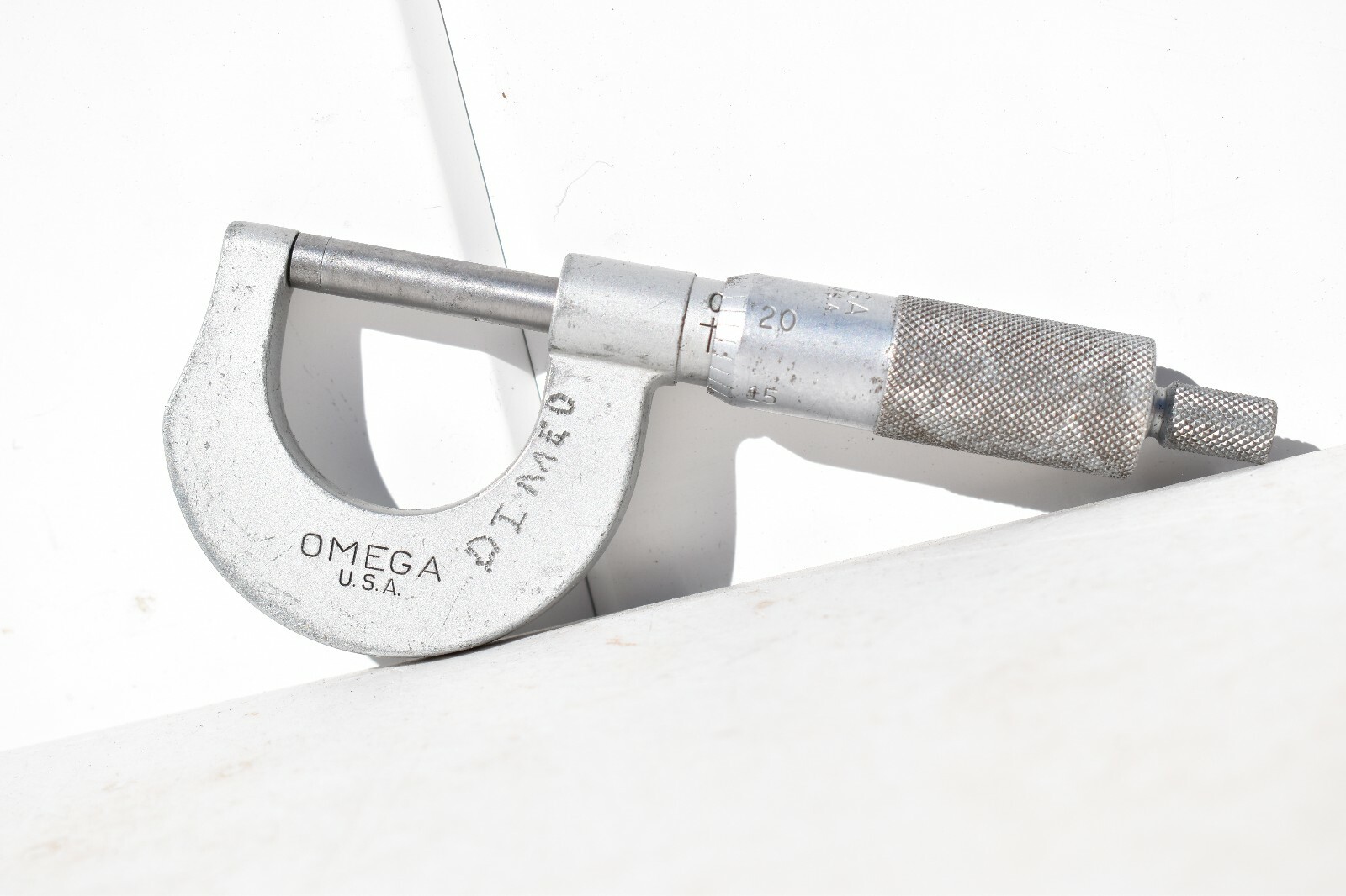 VINTAGE OMEGA MICROMETER MACHINIST TOOL MADE IN USA