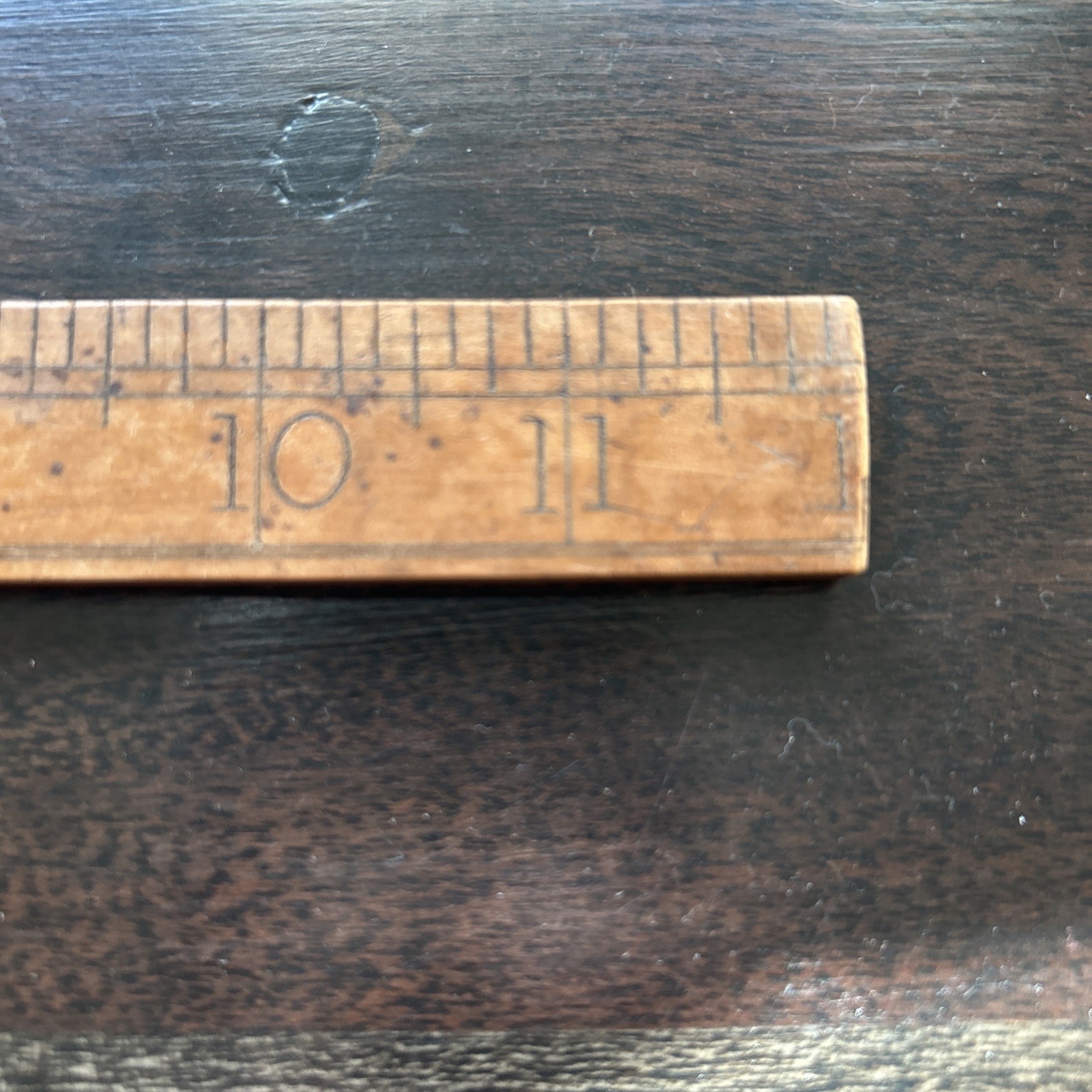 Beautiful Vintage John Ravine & Son Warren Box Wood & Brass Carpenter Square