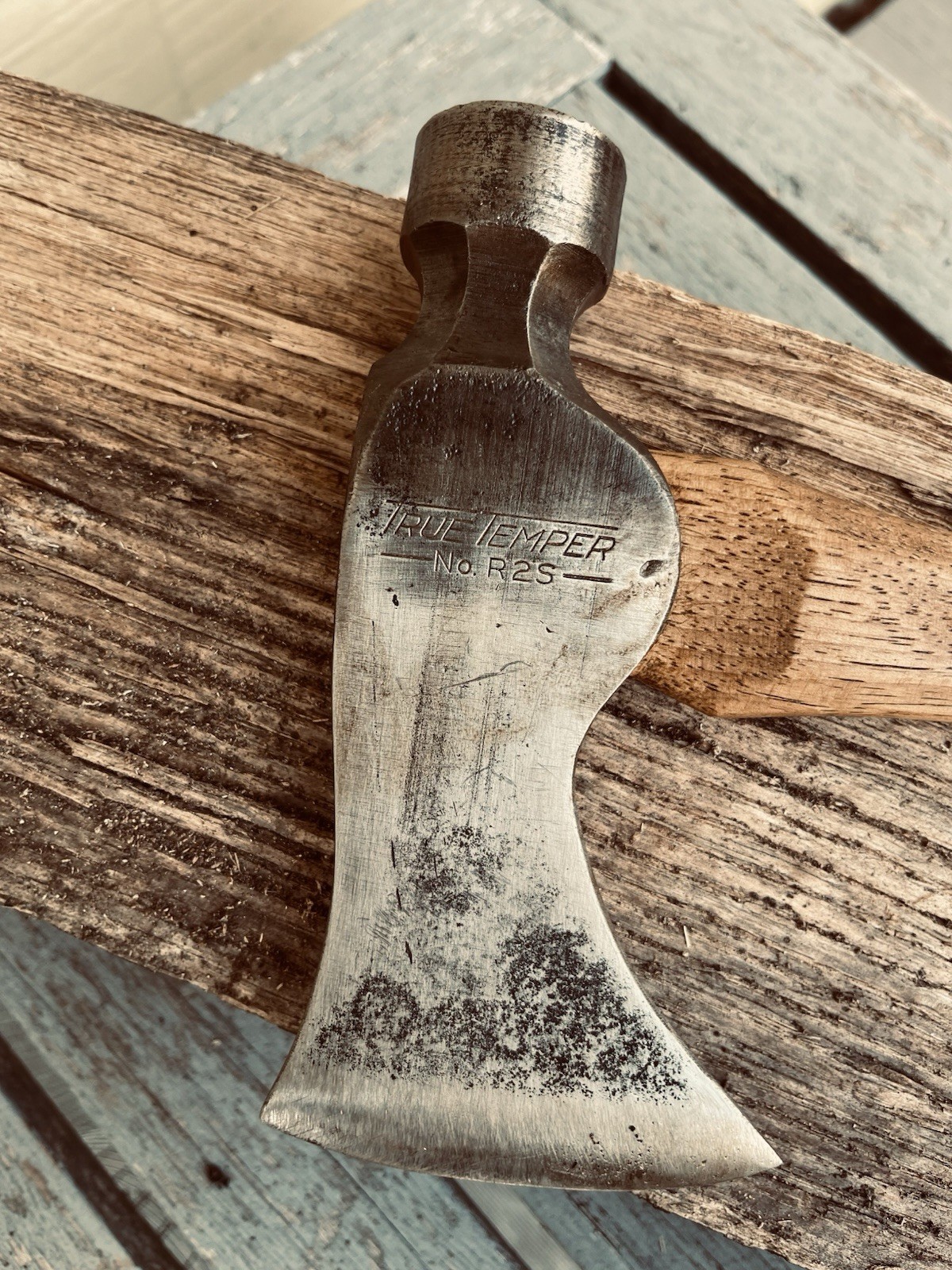 Vintage Re-Shaped True Temper R2-S Carpenters Hatchet Axe Tomahawk Reworked