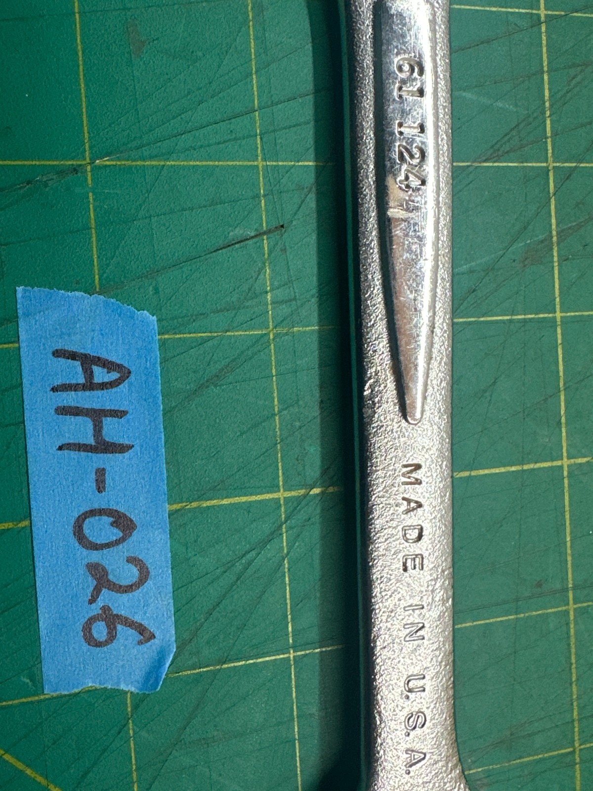 Vintage 7.75” Long Easco 61124 5/8″ x 3/4″Open End Wrench Forged Alloy USA Made