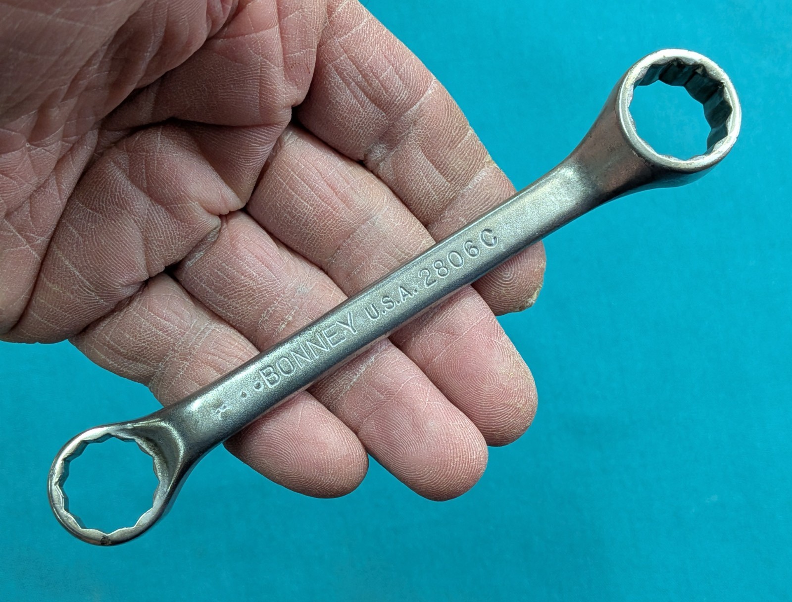VINTAGE BONNEY BONALOY #2806C Wrench 5/8×11/16 Short Deep Offset 1952 Date Code?