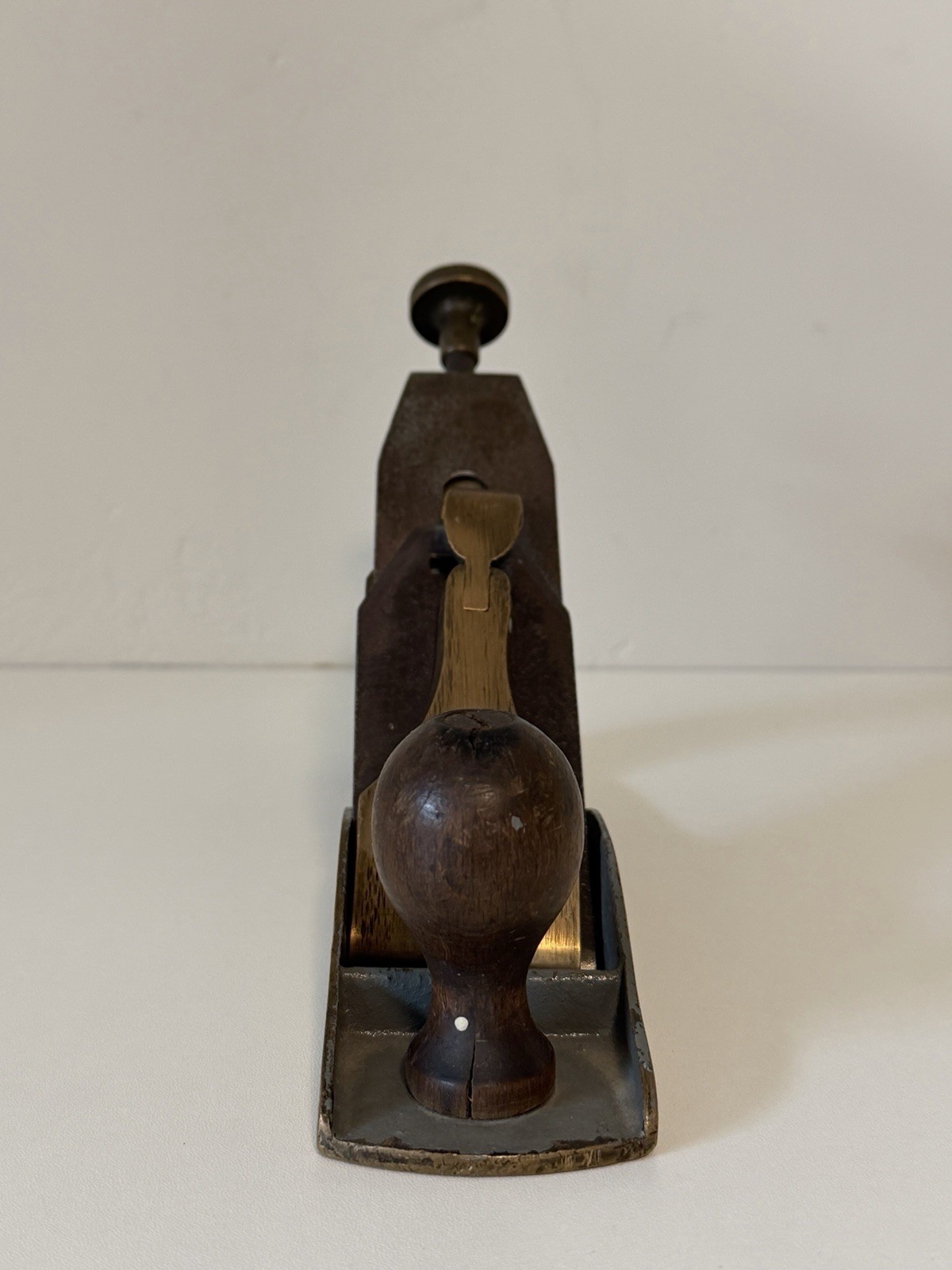 Vintage GTL Solid Brass Adjustable Smooth Hand Plane w/Stanley SW Blade