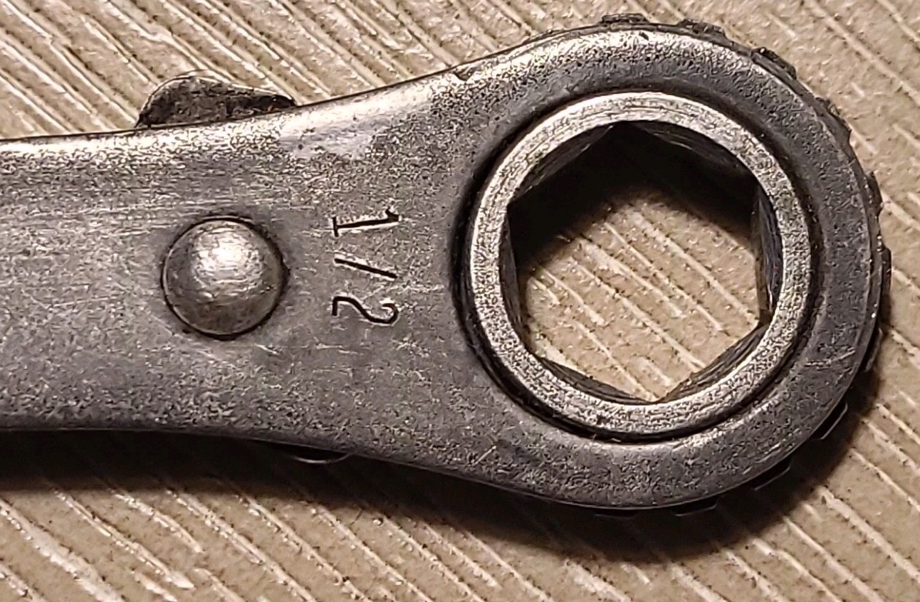 Lot of 2 Vintage K-D Reversible Ratcheting Double Box Wrench 6pt Nos. 63 &65-USA
