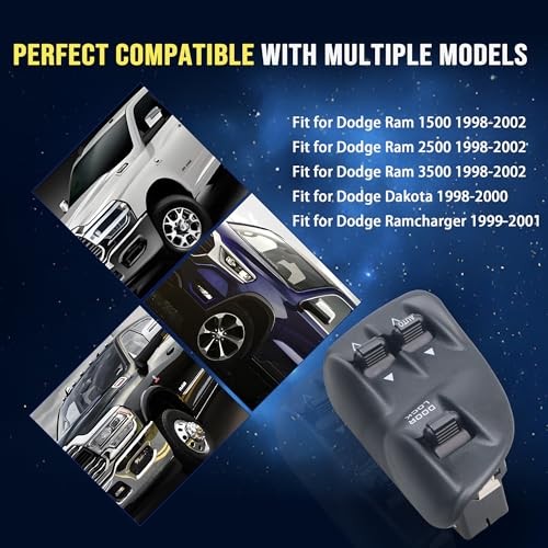 56021912AB Master Power Window Switch & Bezel Assembly Compatible with assembly