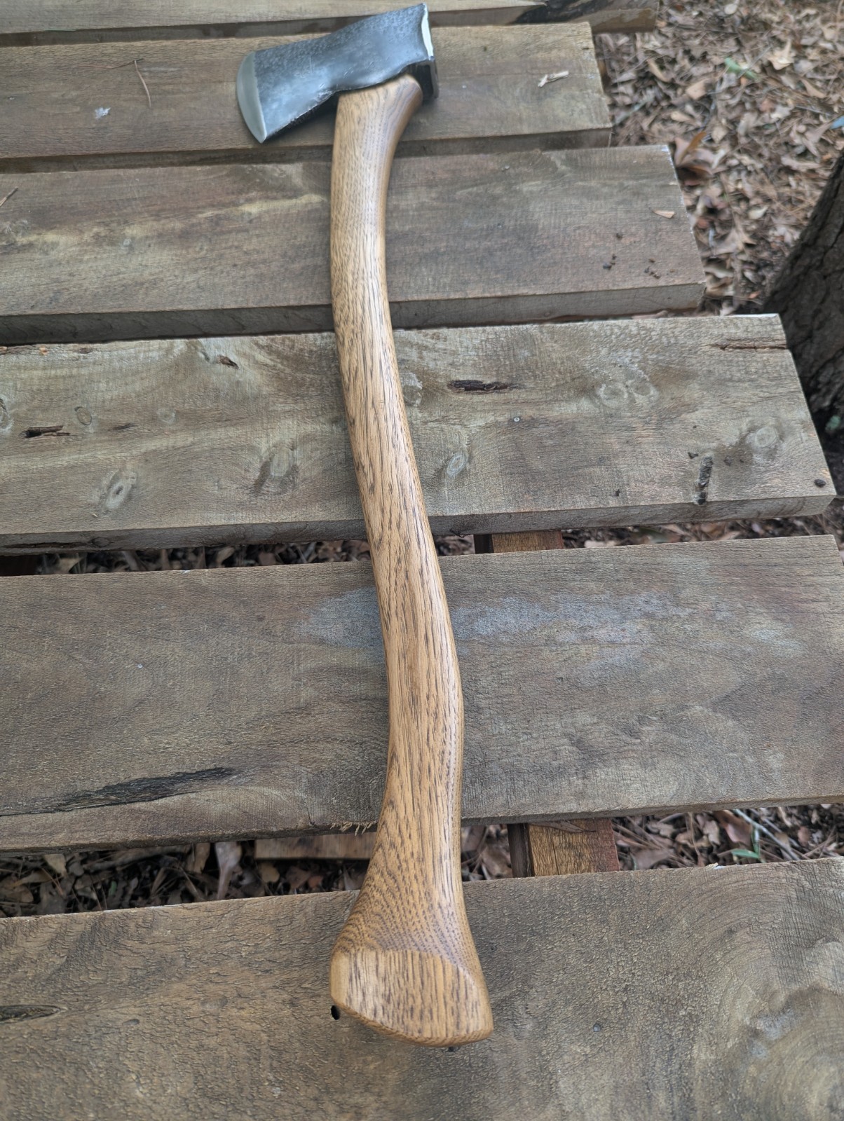 Vintage 3.5lb Plumb Jersey Pattern Single Bit Axe Head On Custom Hickory Handle