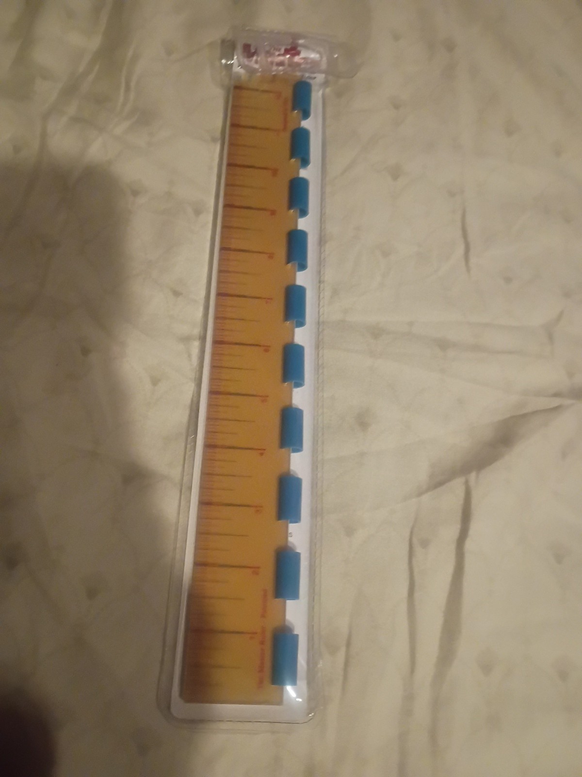Vintage The Master 12-Inch 5-In-1 Plastic Ruler: 1″ 1/2” 1/4” 1/“8 1/16″ Colored