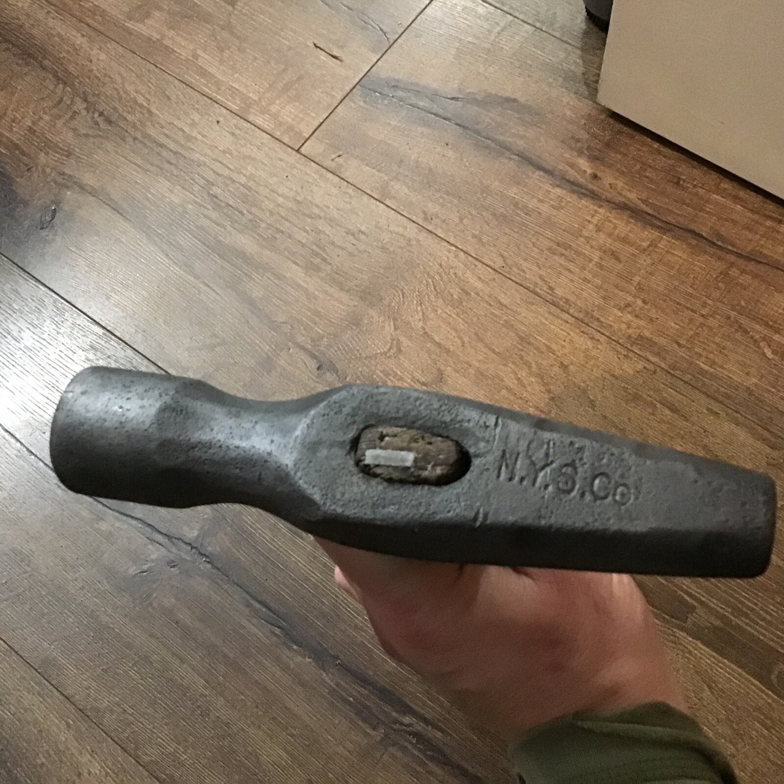 Vintage NYS Co Blacksmith Hammer 3.6 Lbs Wood Handle Free Ship