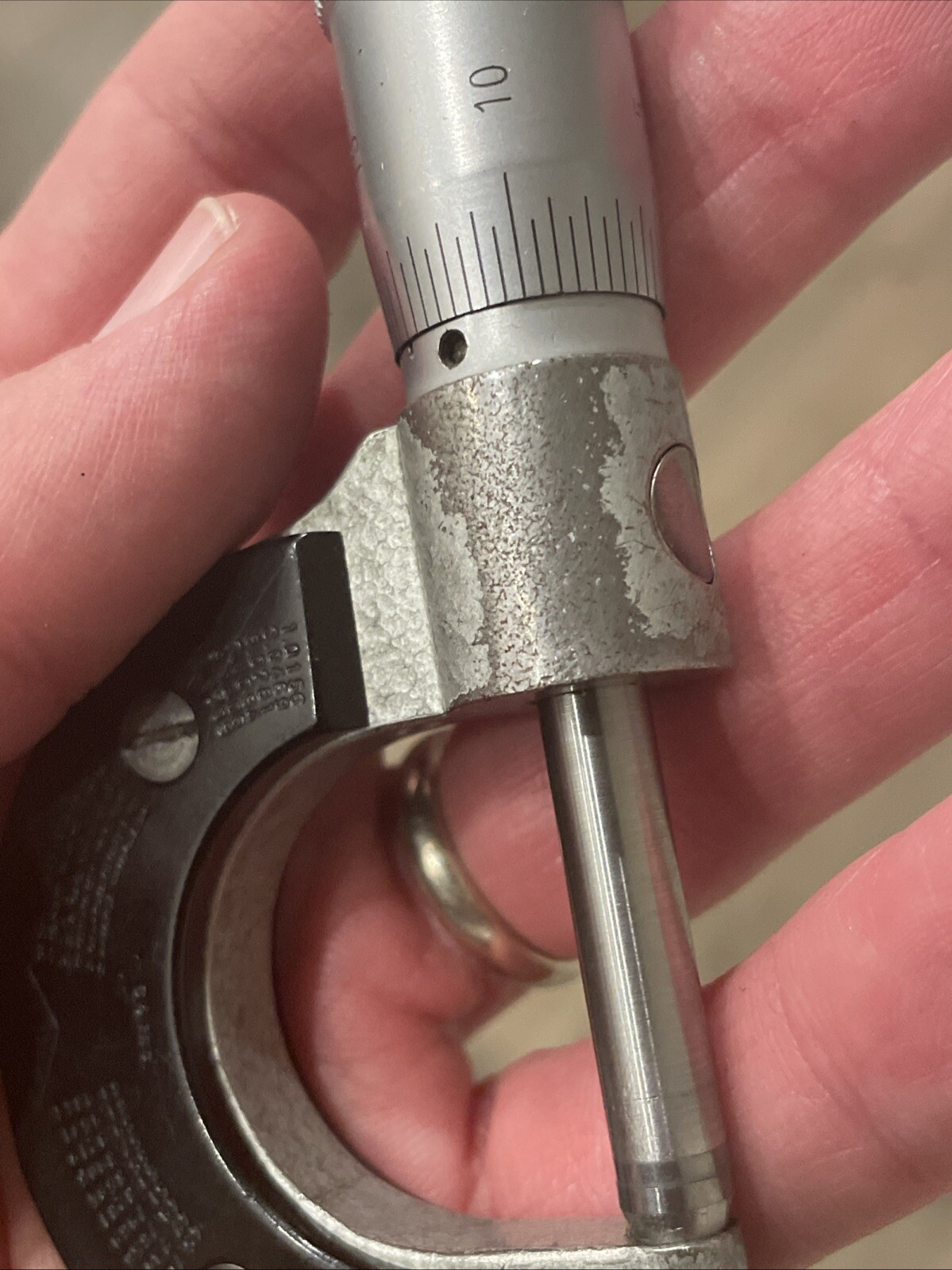 Vintage ETALON Micrometer 0-1″ Swiss Made Lock Knob, .0001, Slip Thimble